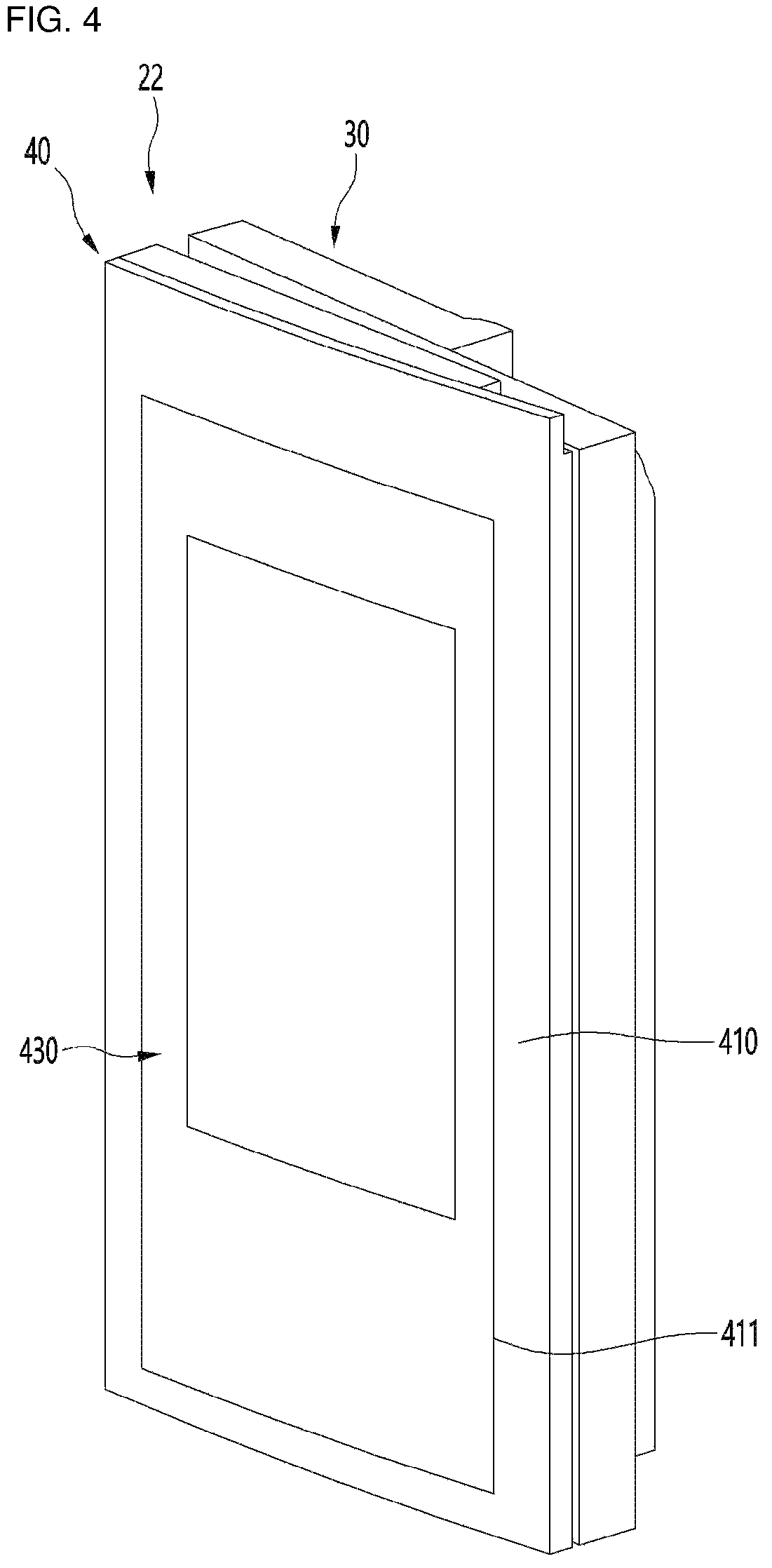 Patent US12316983 Figure 4 – Refrigerator