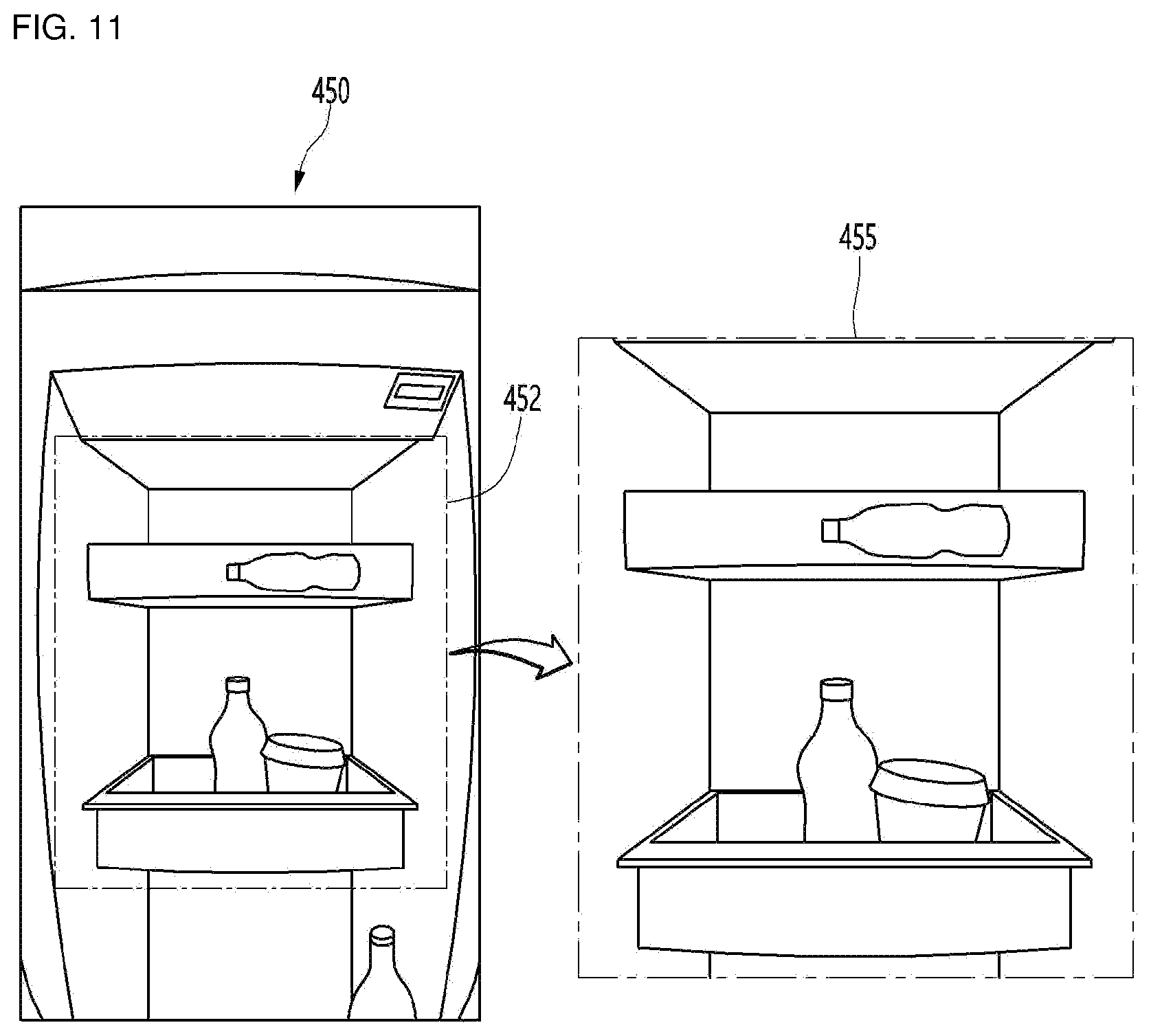 Patent US12316983 Figure 11 – Refrigerator