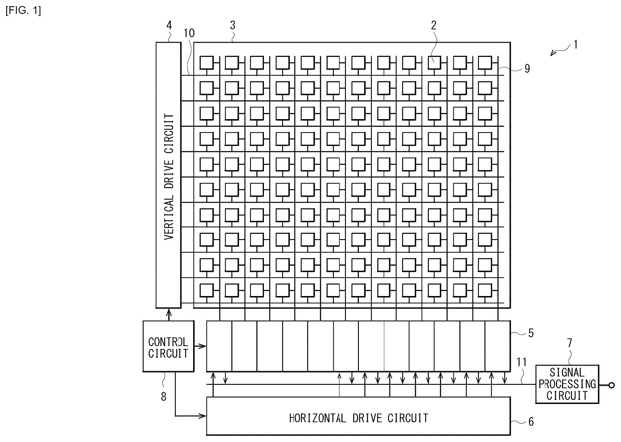 Patent US12316987 Figure 1 – Solid-state imaging device