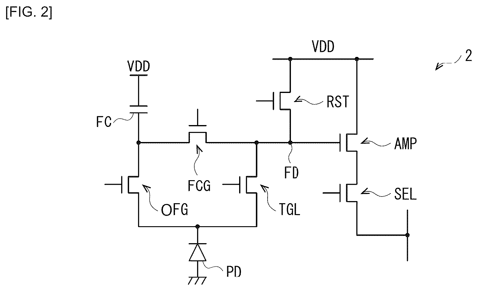 Patent US12316987 Figure 2 – Solid-state imaging device
