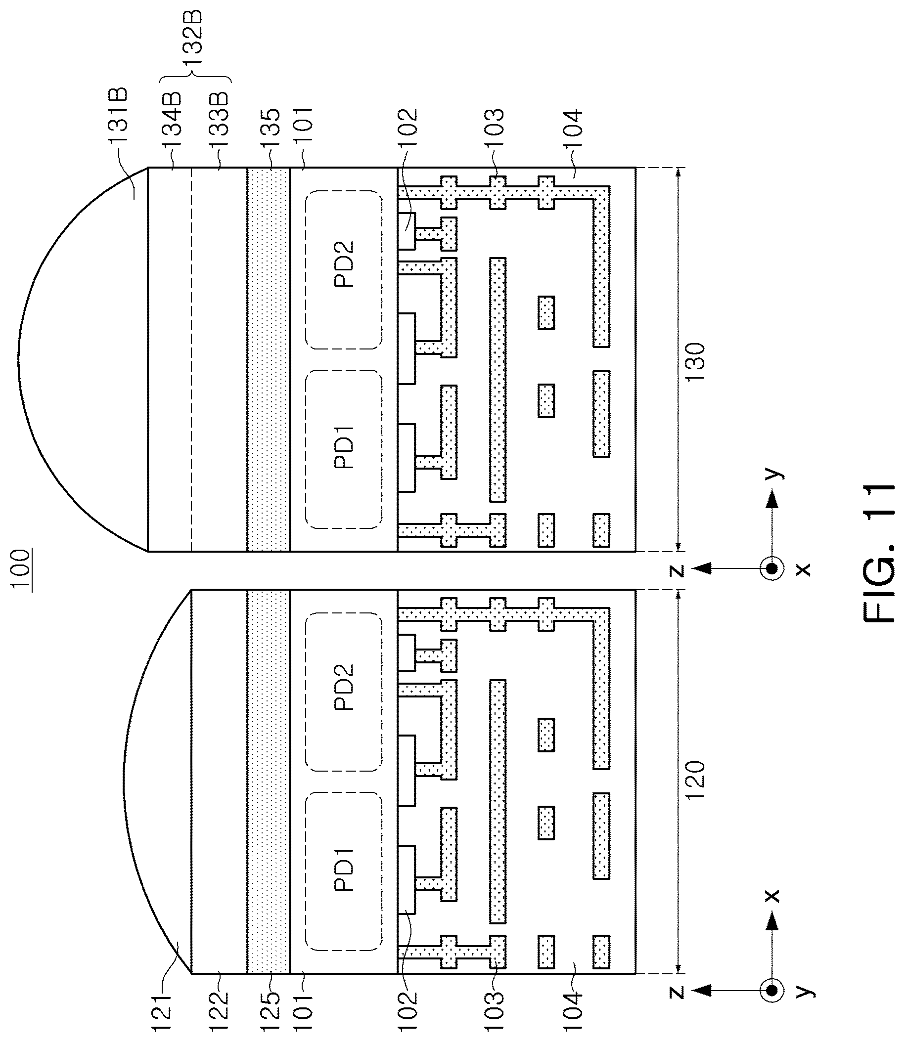 Patent US12316988 Figure 12 – Camera devices having autofocus pixels