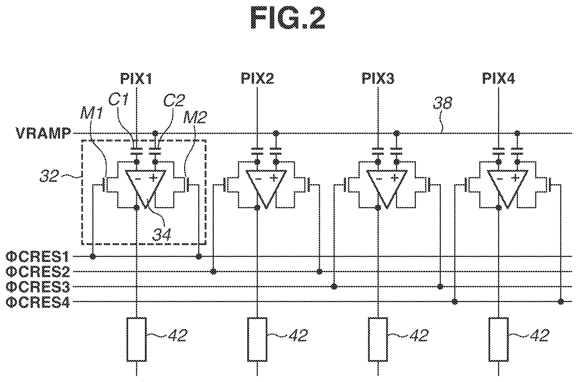 Patent US12316989 Figure 2 – Driving method for AD conversion circuit, AD conversion circuit, photoelectric conversion device, and apparatus