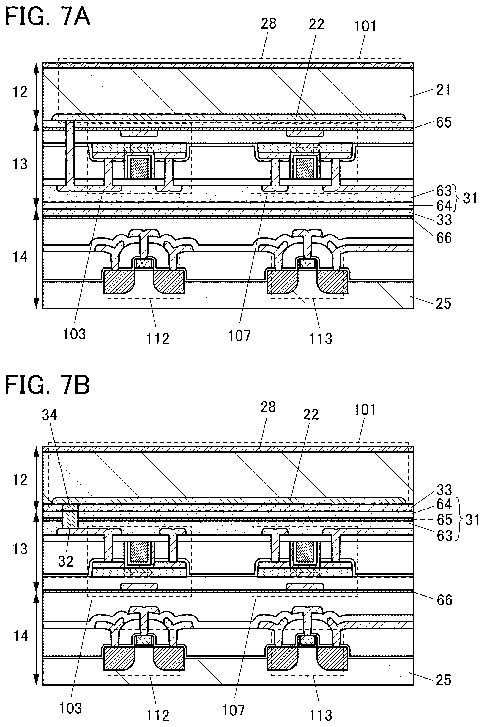 Patent US12316991 Figure 7 – Imaging device and electronic device
