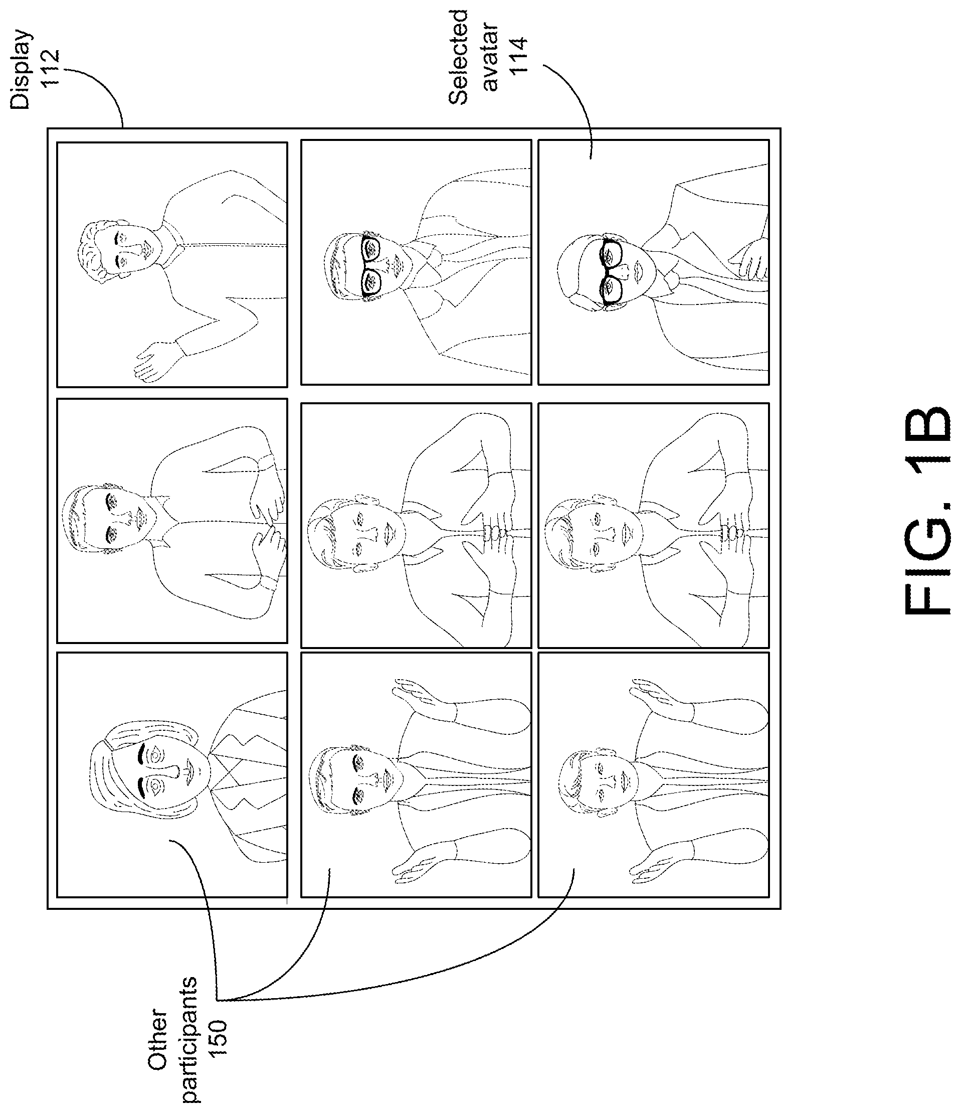 Patent US12317002 Figure 2 – Selecting avatar for videoconference