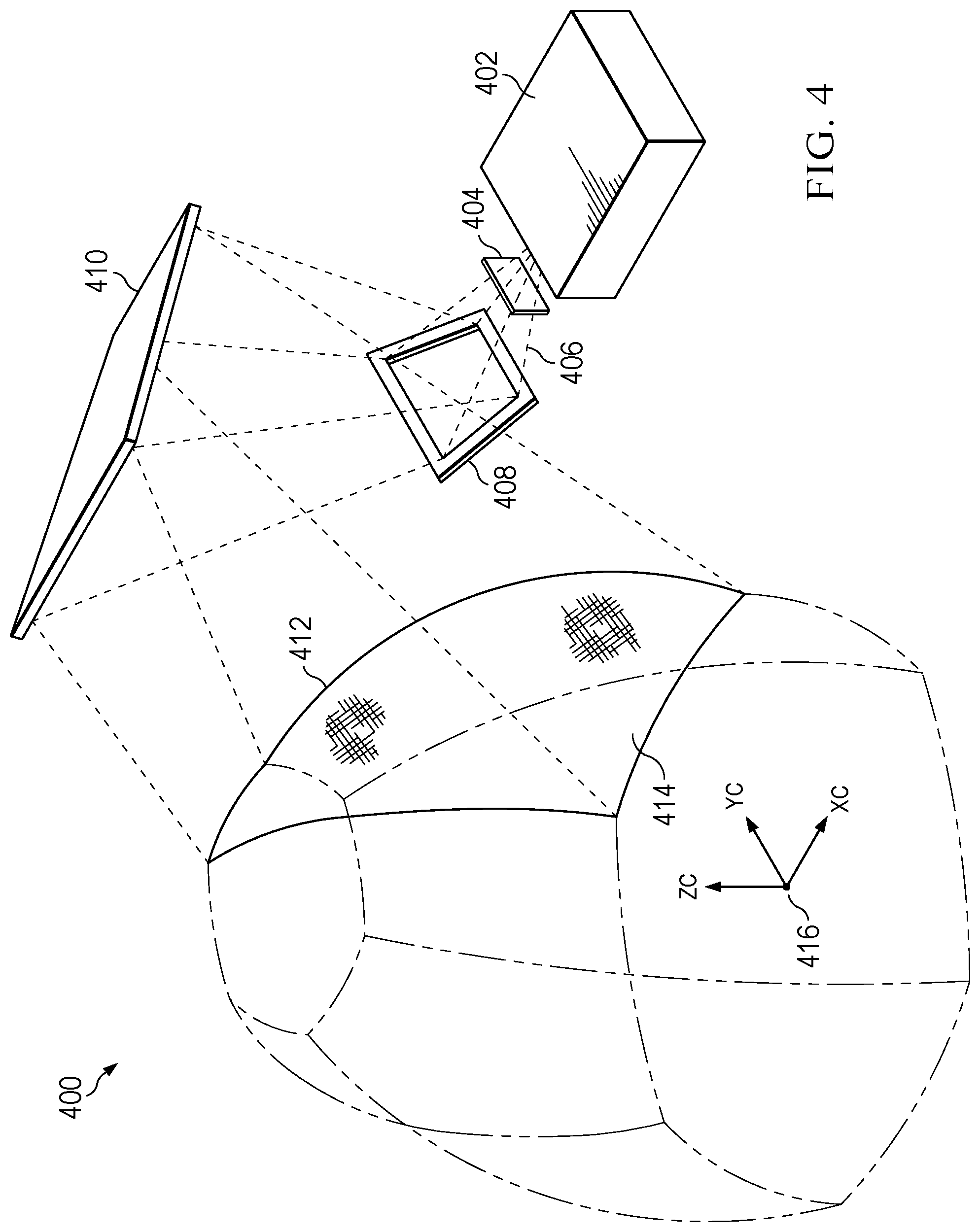 Patent US12317008 Figure 4 – Simulation display system, spatial image luminance uniformity