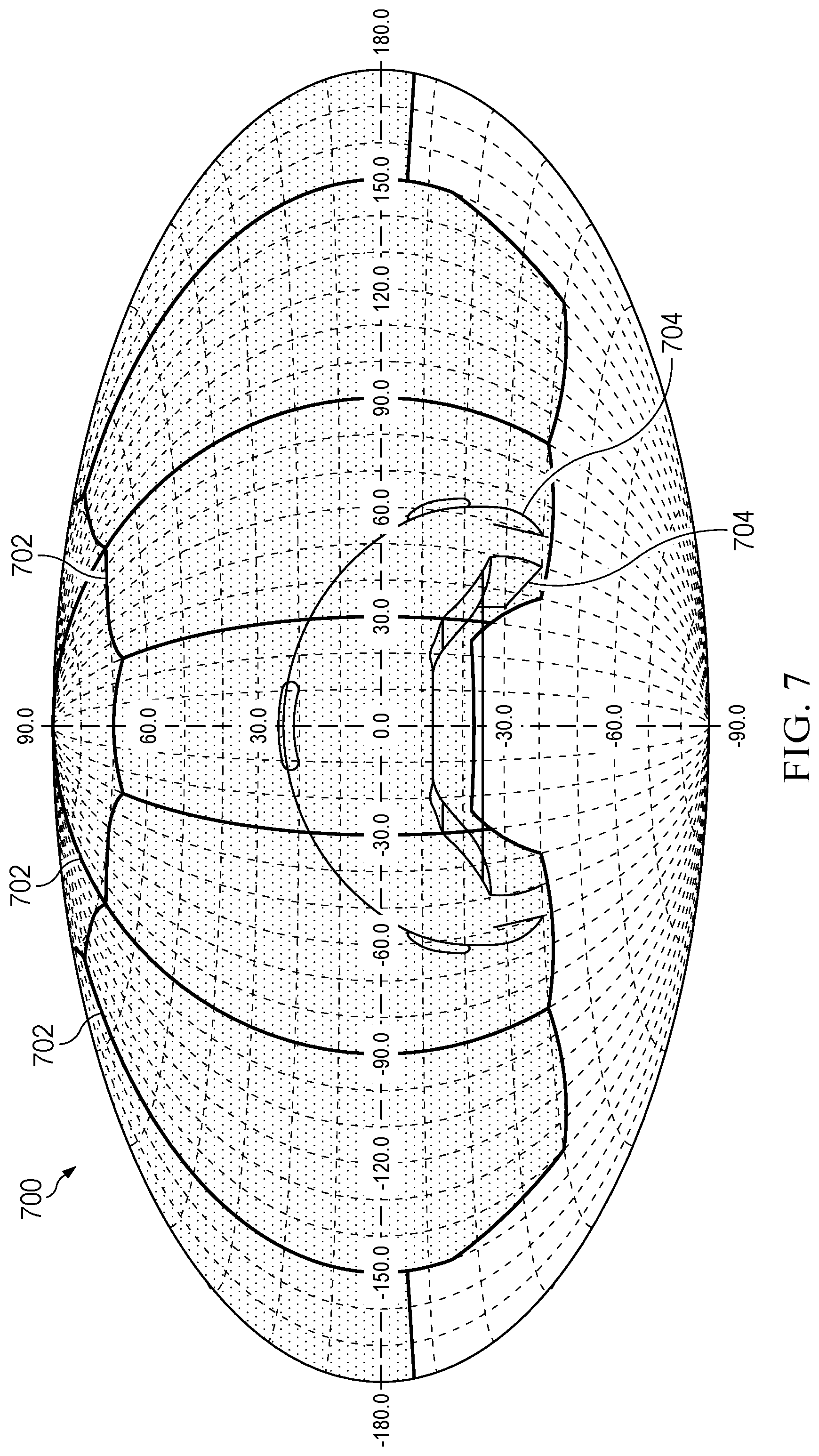 Patent US12317008 Figure 7 – Simulation display system, spatial image luminance uniformity