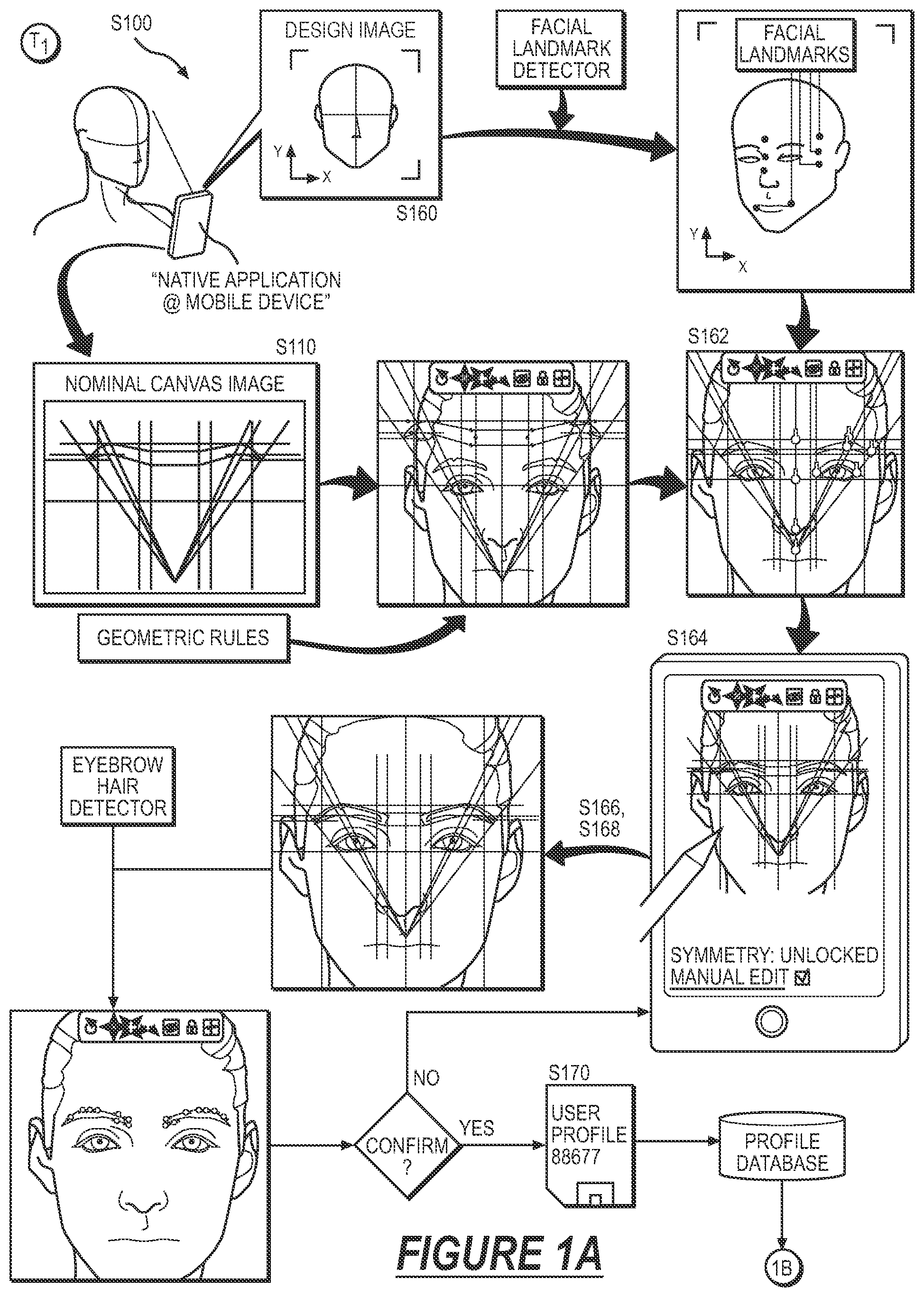 Patent US12317009 Figure 1 – System and method for guiding eyebrow shaping with projected light