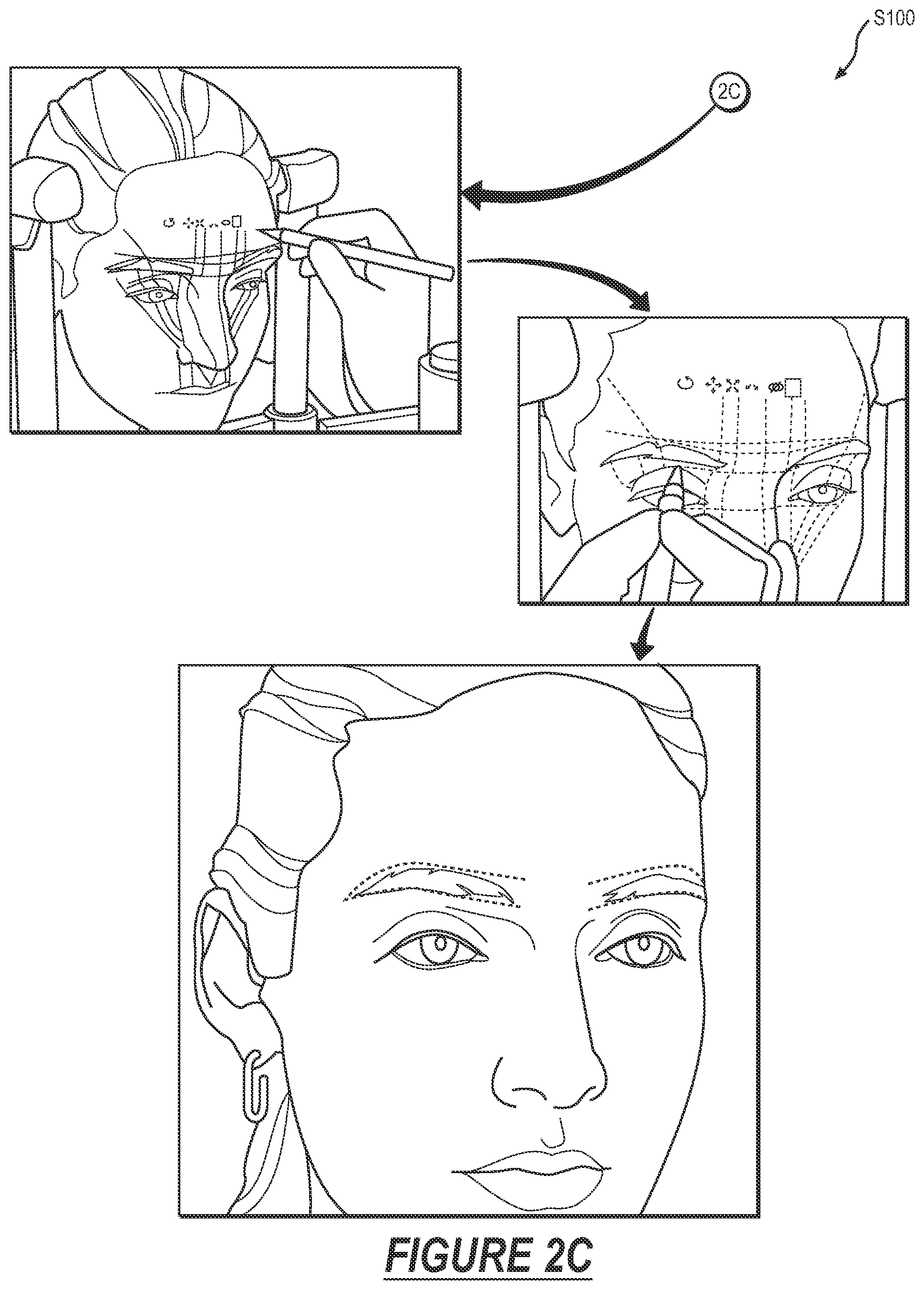 Patent US12317009 Figure 5 – System and method for guiding eyebrow shaping with projected light