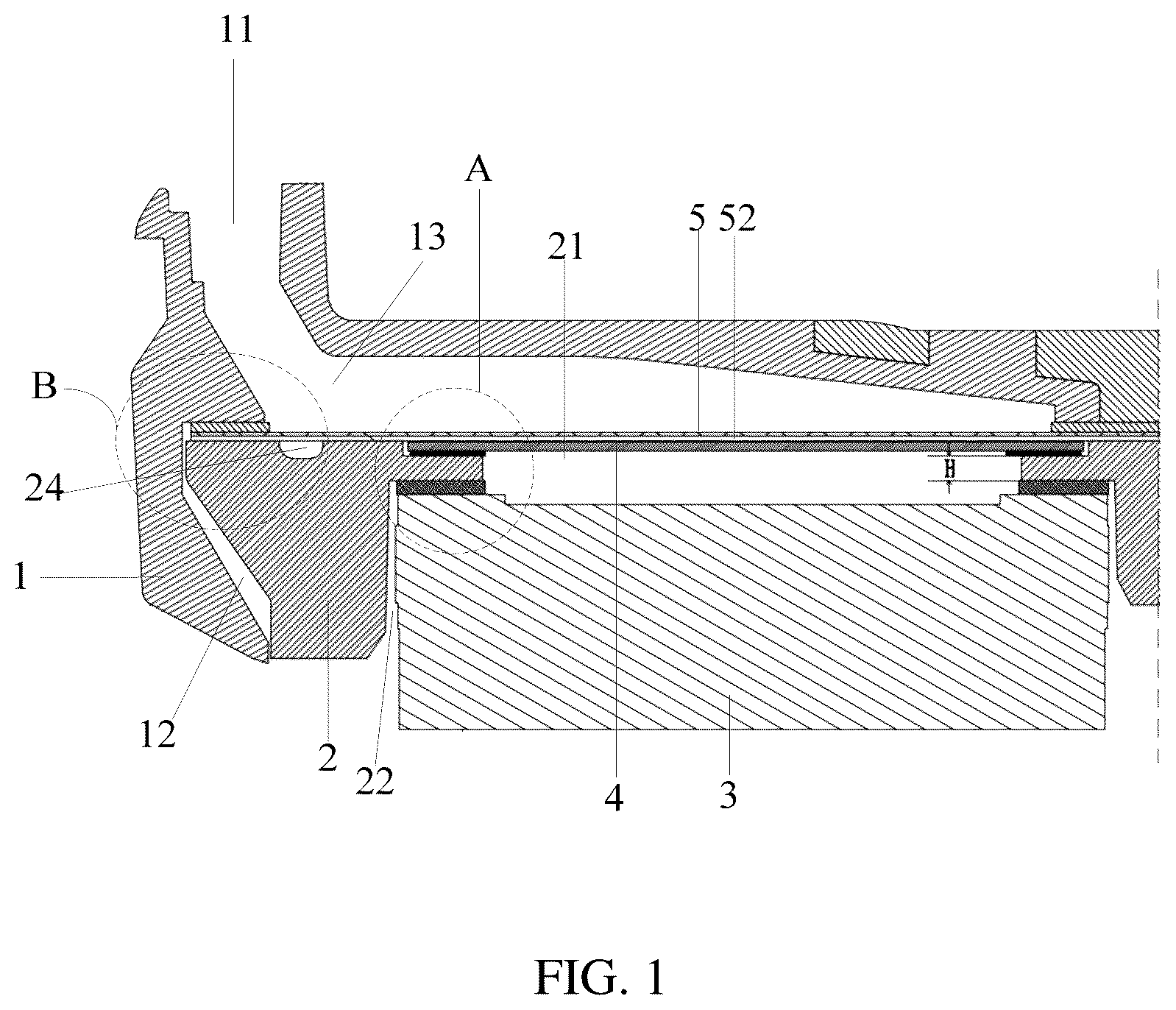 Patent US12317017 Figure 1 – Speaker assembly and electronic device