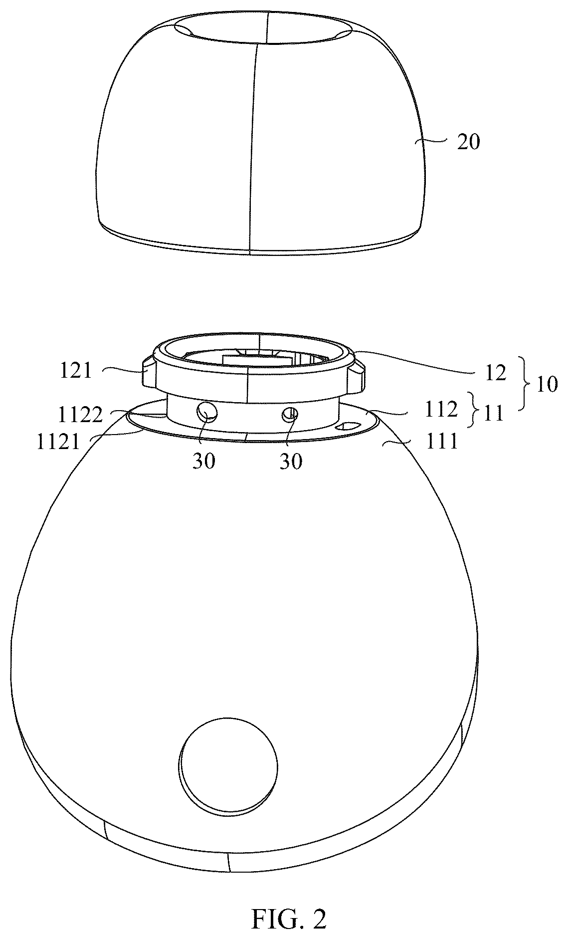 Patent US12317021 Figure 2 – Earphone