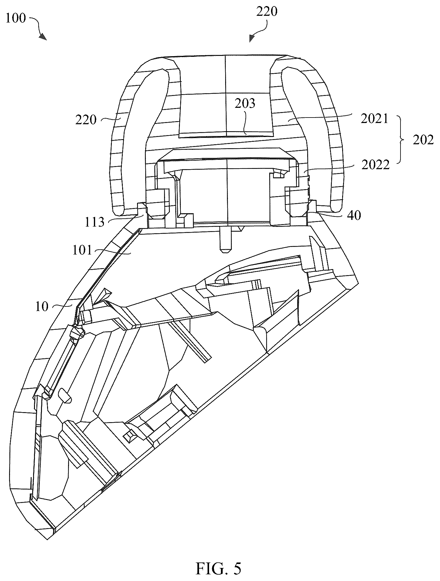 Patent US12317021 Figure 5 – Earphone