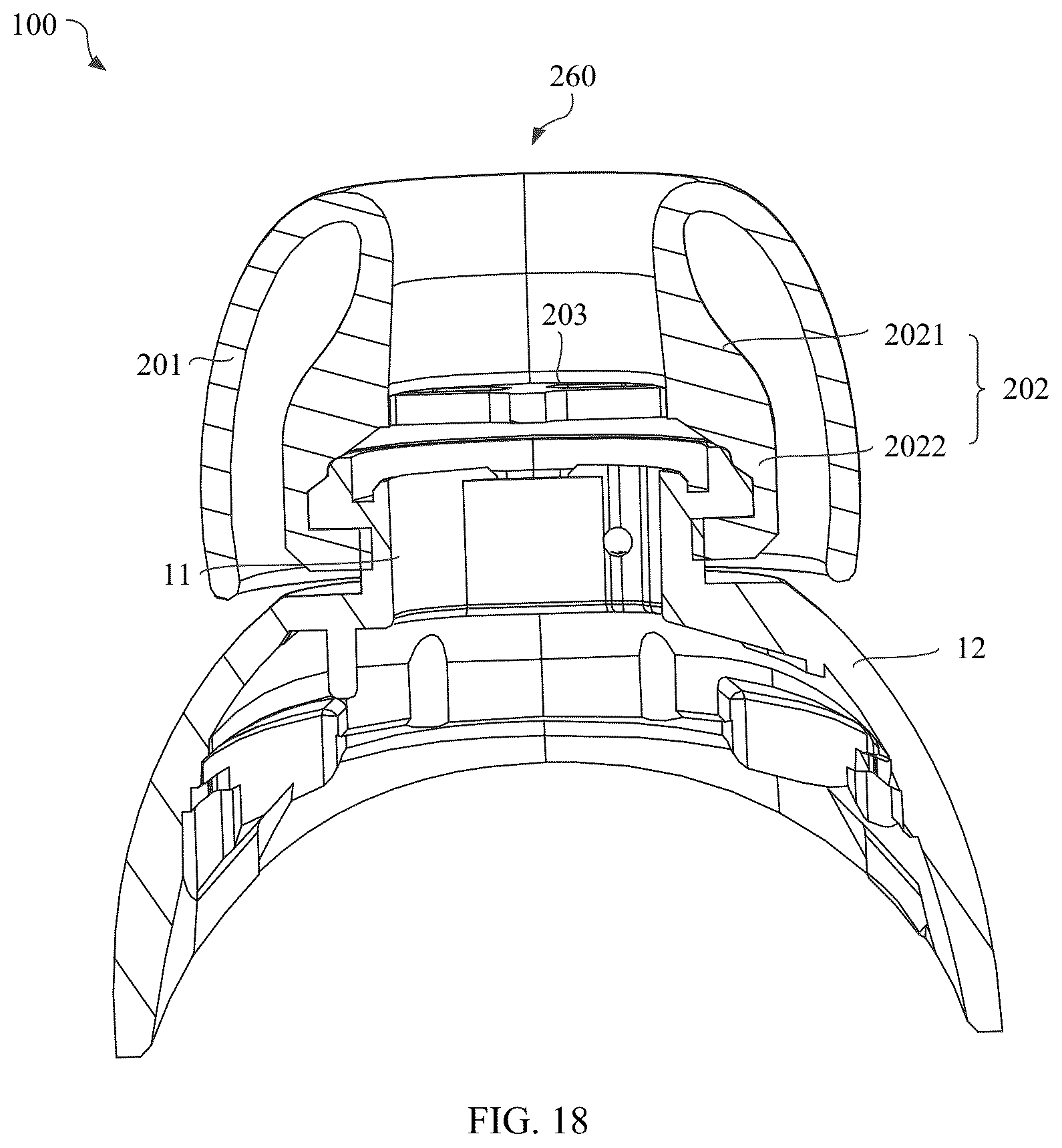 Patent US12317021 Figure 18 – Earphone