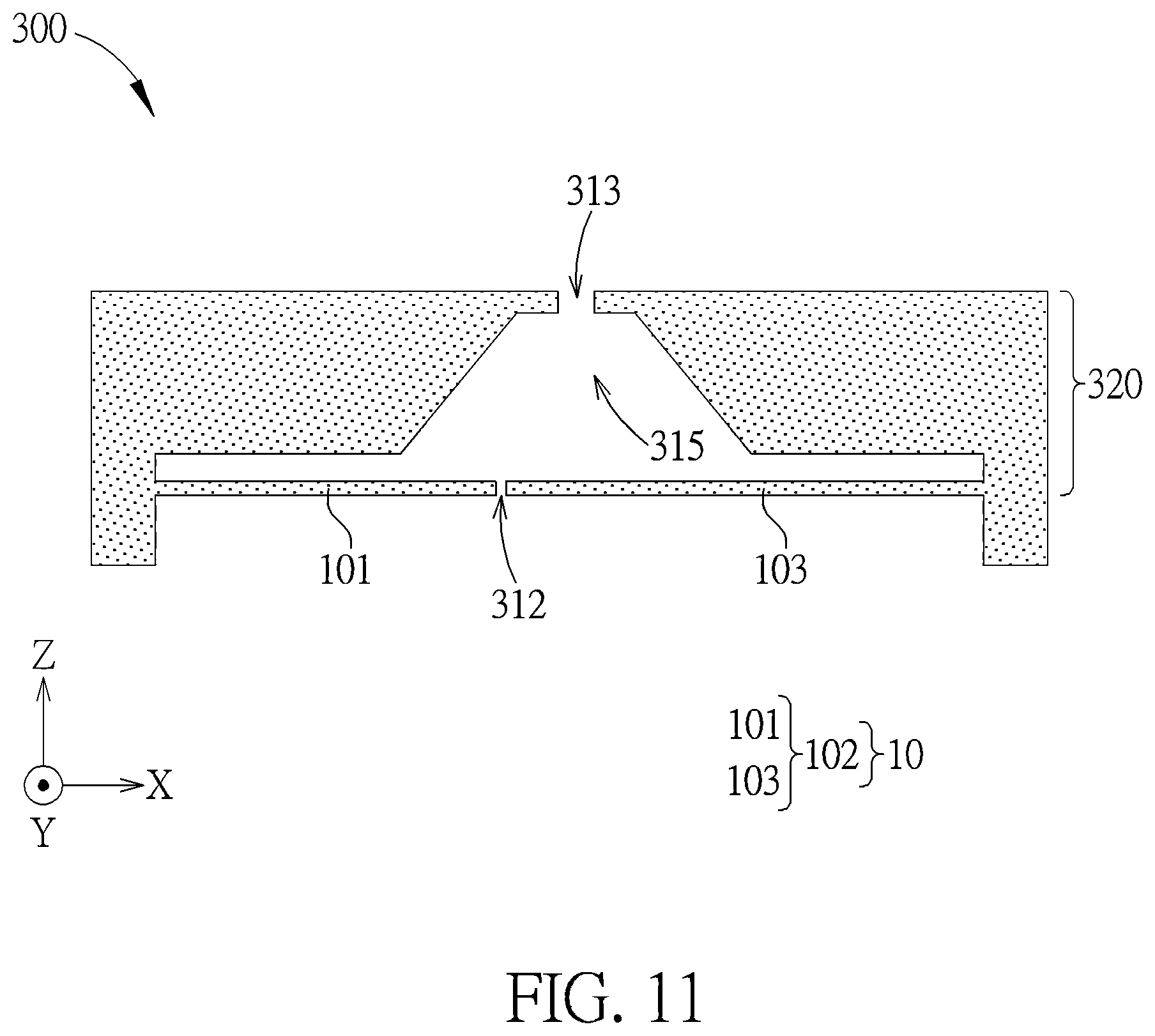 Patent US12317034 Figure 11 – Air-pulse generating device with tooth edge patterned slit
