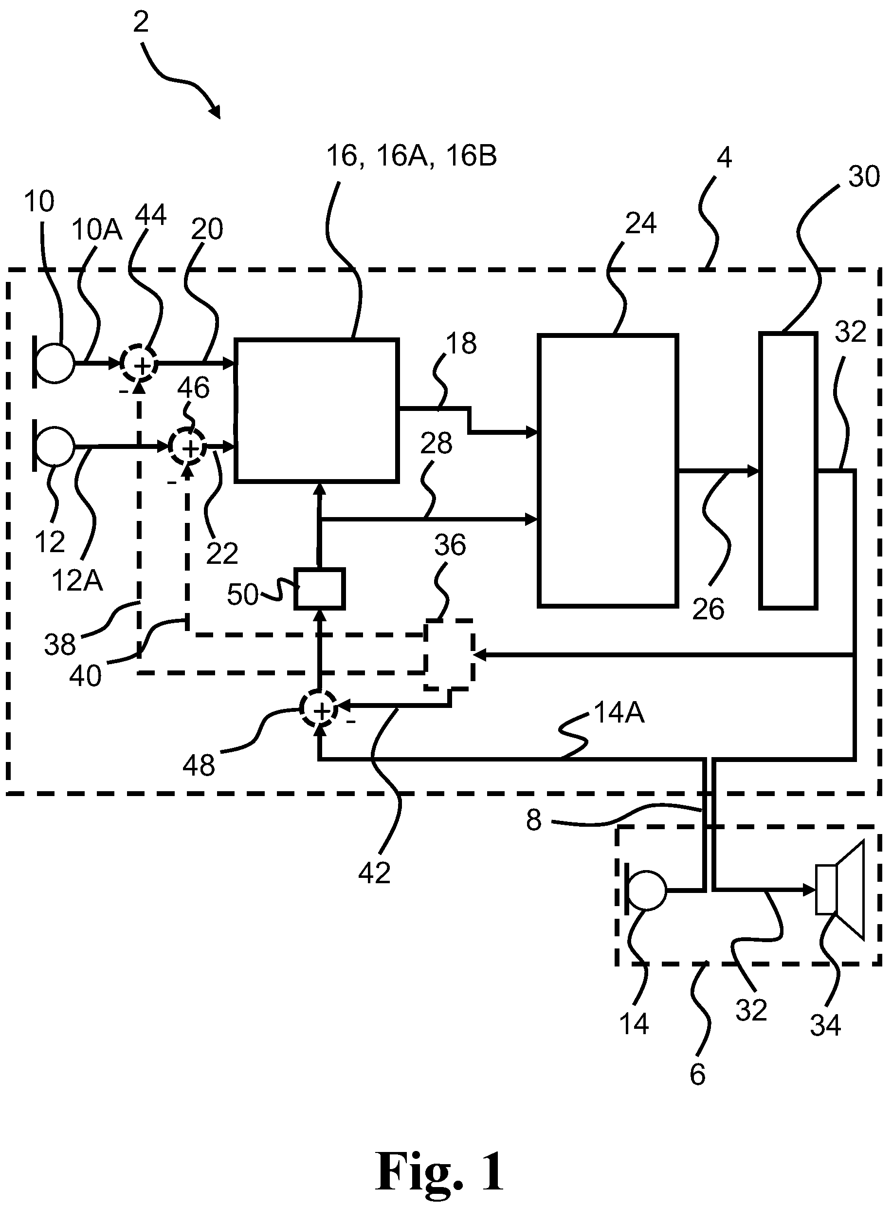 Patent US12317036 — Hearing device with adaptive pinna restoration — Figure 1