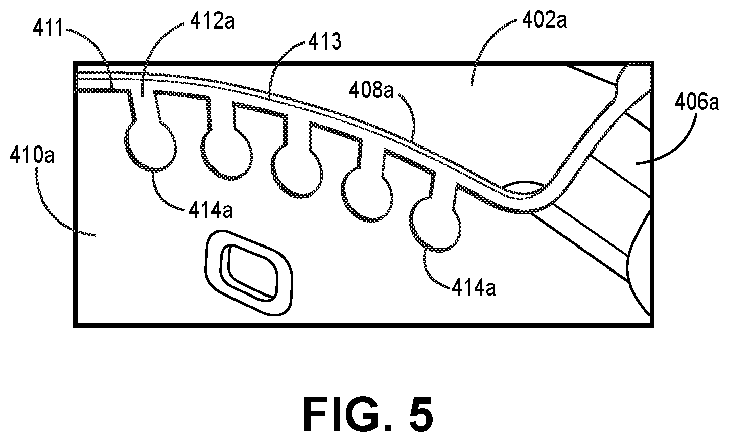 Patent US12317038 Figure 4 – Ear-worn electronic hearing device incorporating an antenna with cutouts