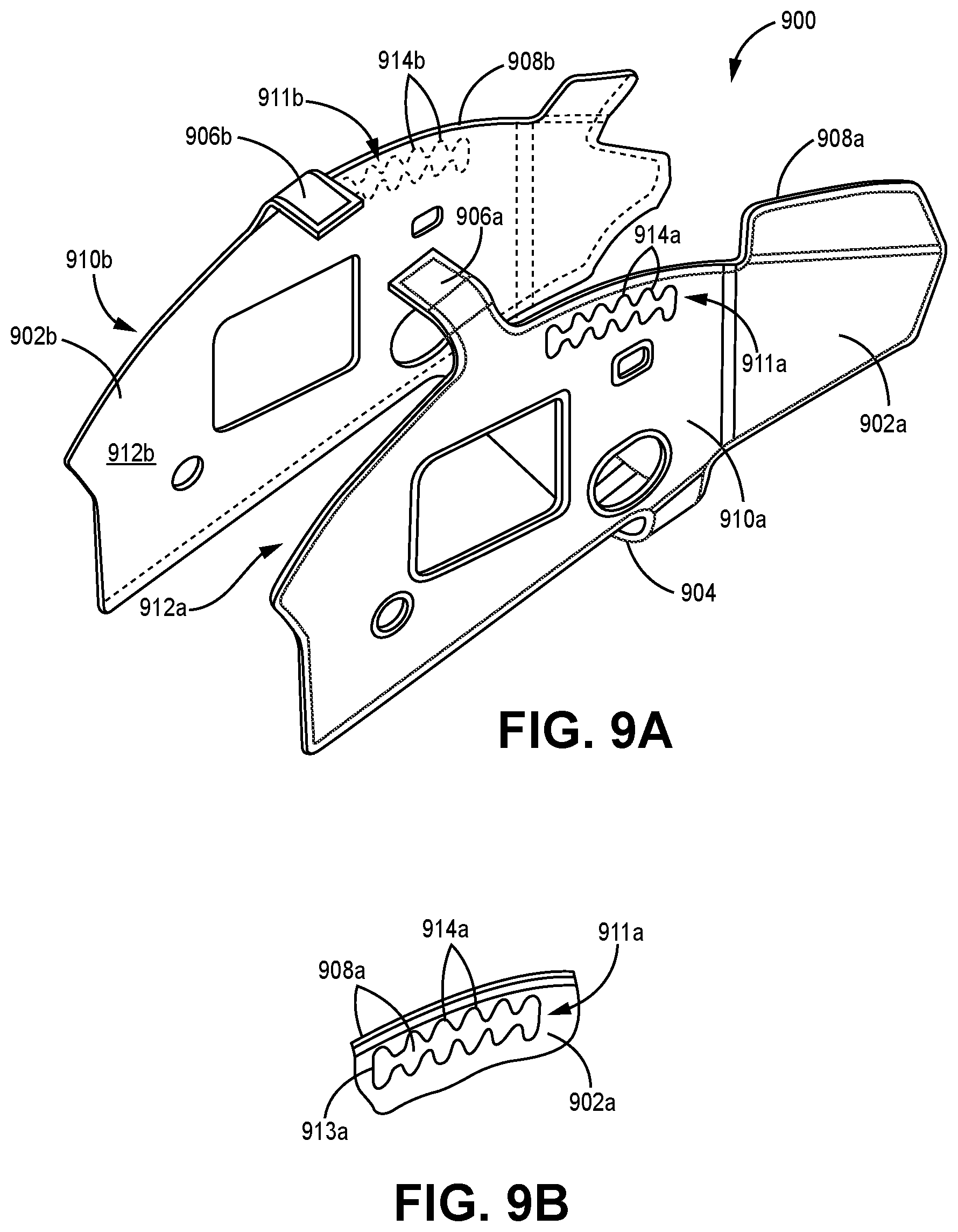 Patent US12317038 Figure 8 – Ear-worn electronic hearing device incorporating an antenna with cutouts
