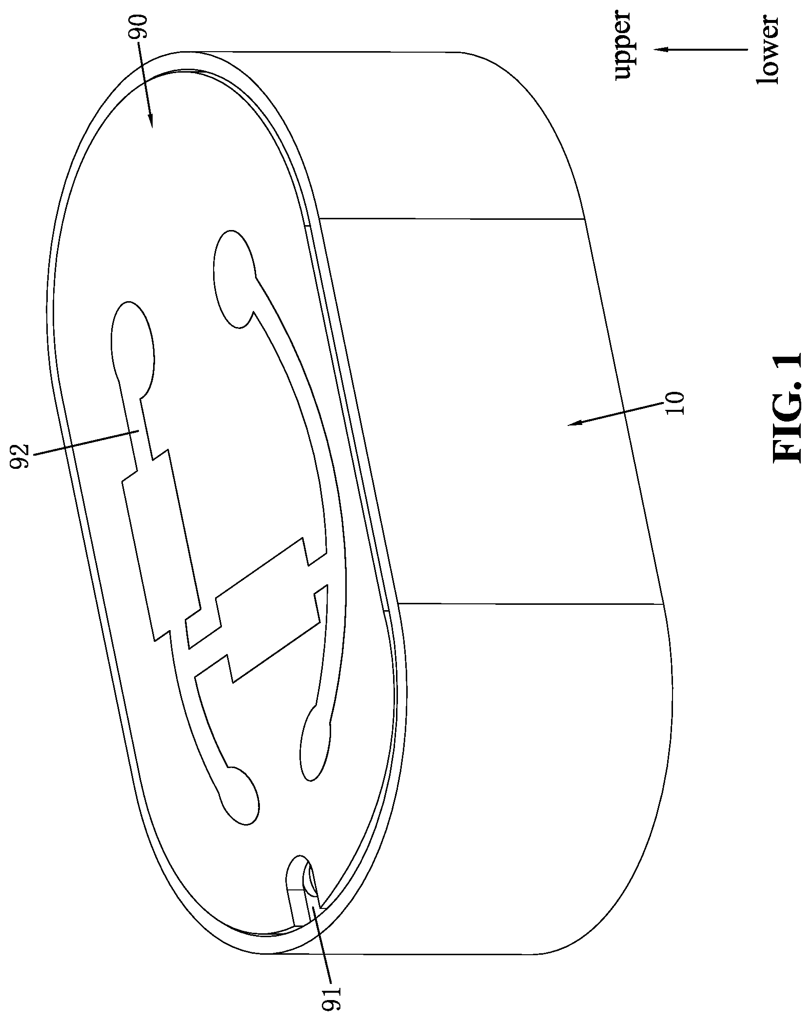 Patent US12317039 Figure 1 – Bone conduction receiver