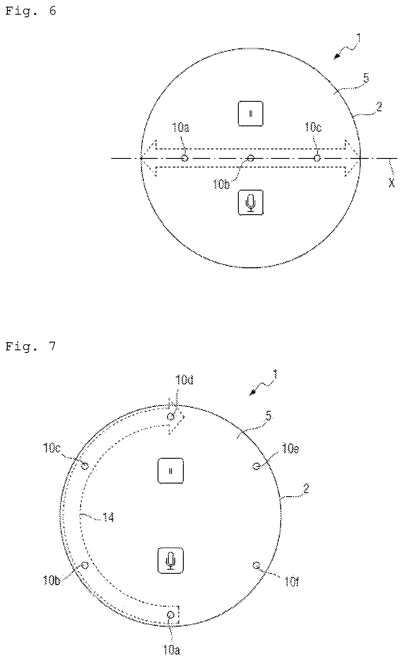 Patent US12317041 Figure 3 – Control by sliding virtual buttons