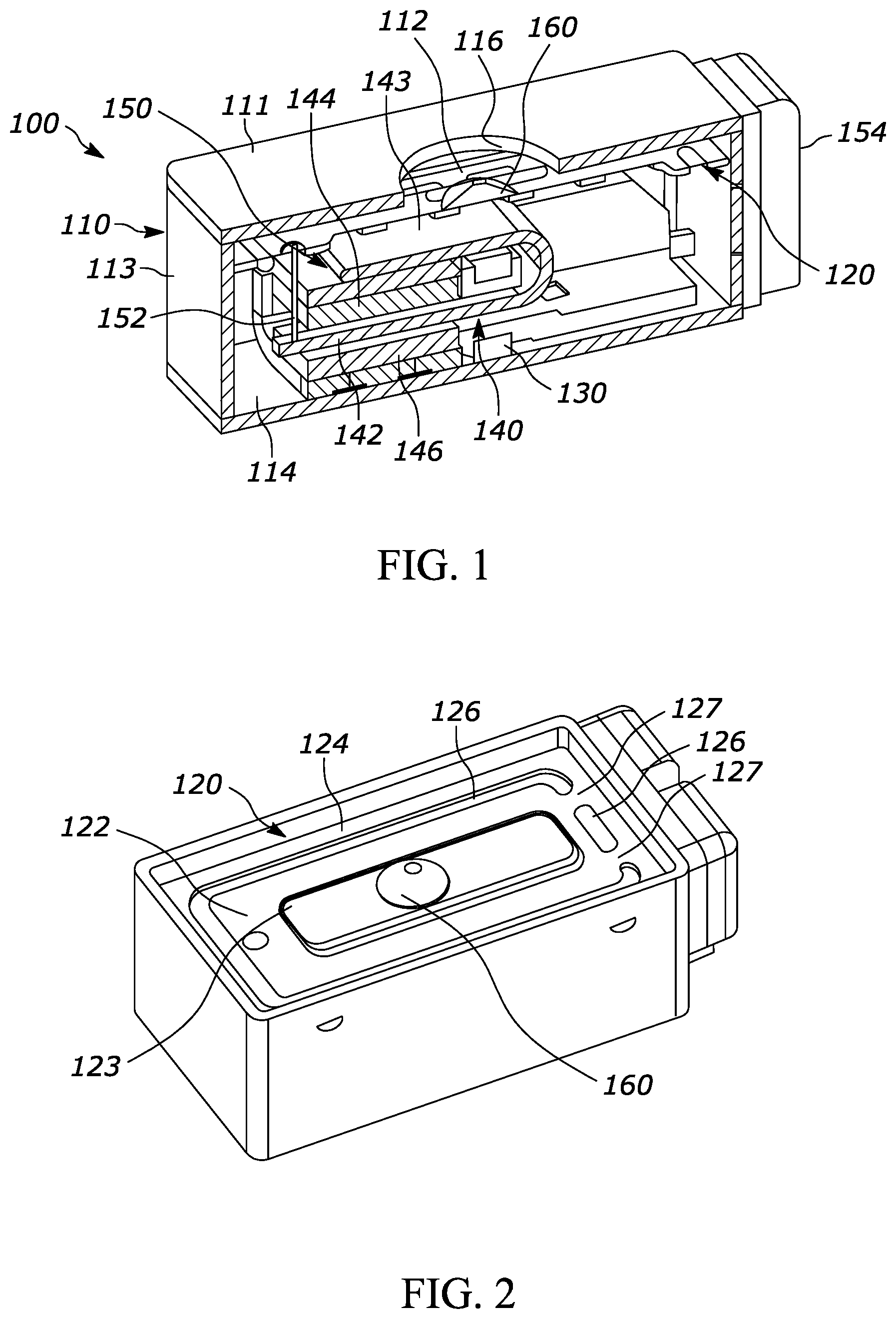Patent US12317045 Figure 1 – Balanced armature receiver having improved frequency response