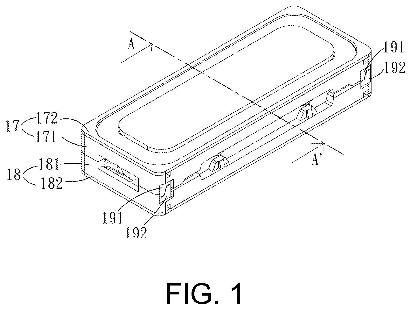 Patent US12317046 Figure 1 – Double-sided speaker