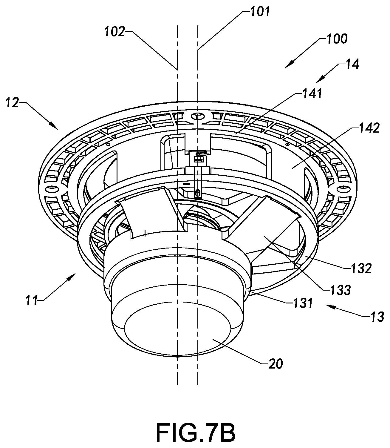 Patent US12317049 Figure 8 – Loudspeaker and assembly method therefor, vibration mechanism, and loudspeaker device