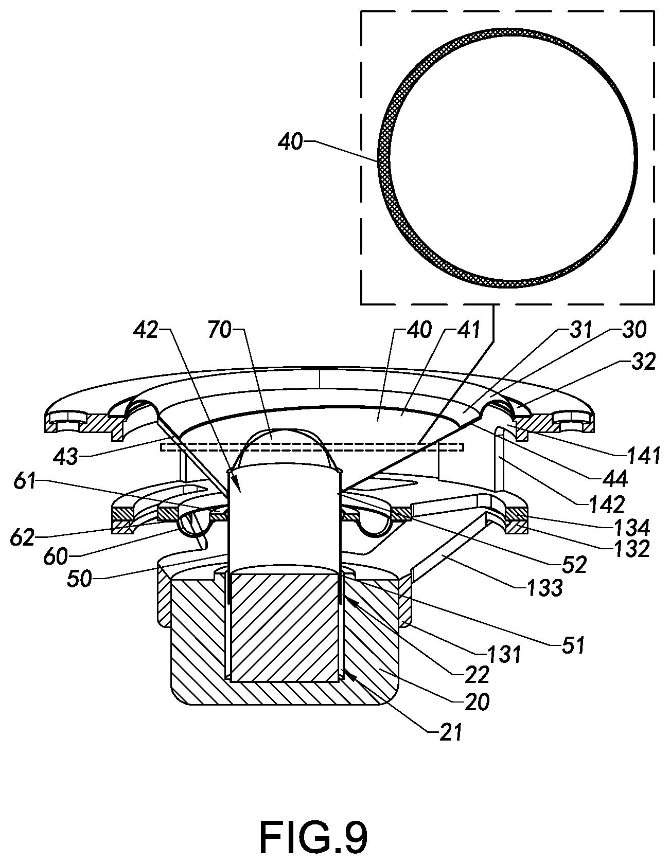 Patent US12317049 Figure 10 – Loudspeaker and assembly method therefor, vibration mechanism, and loudspeaker device