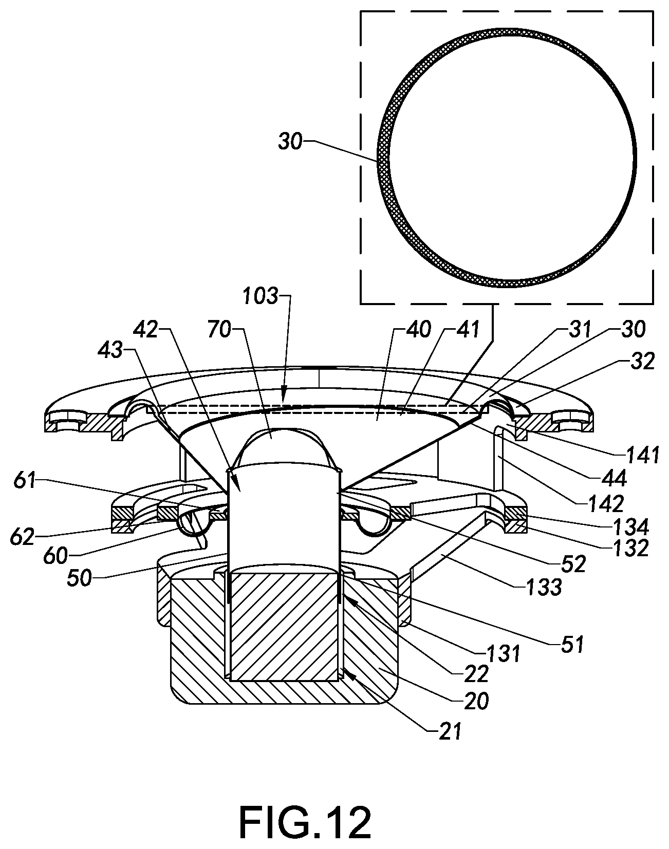 Patent US12317049 Figure 13 – Loudspeaker and assembly method therefor, vibration mechanism, and loudspeaker device