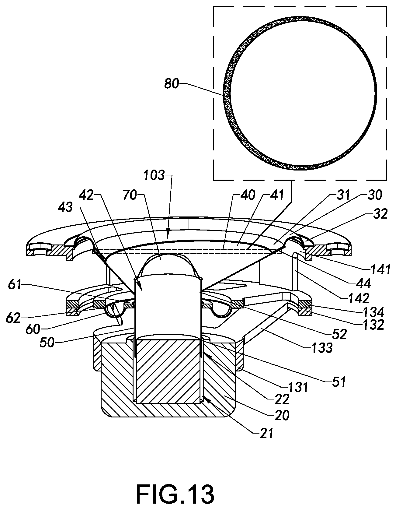 Patent US12317049 Figure 14 – Loudspeaker and assembly method therefor, vibration mechanism, and loudspeaker device
