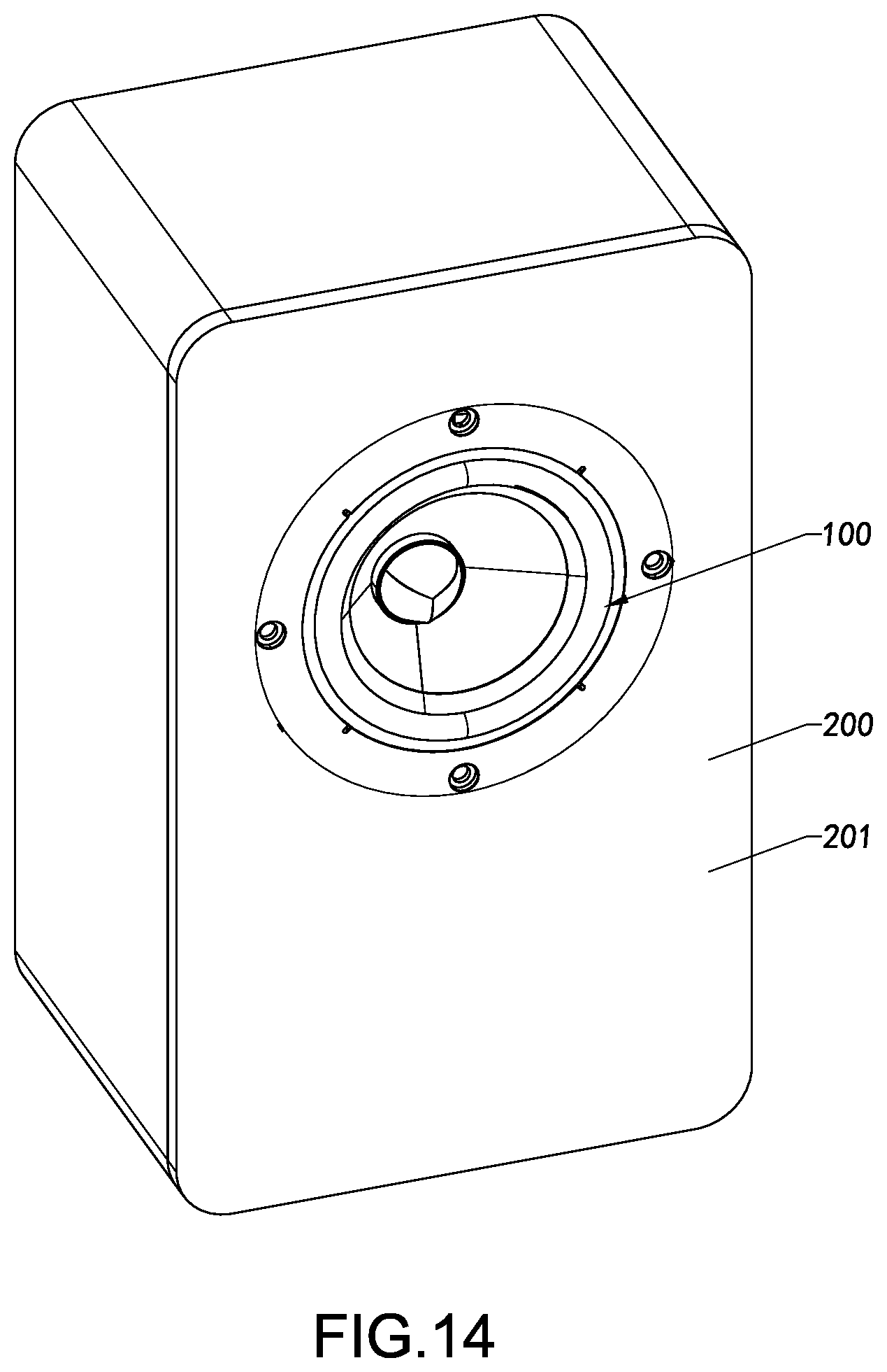 Patent US12317049 Figure 15 – Loudspeaker and assembly method therefor, vibration mechanism, and loudspeaker device