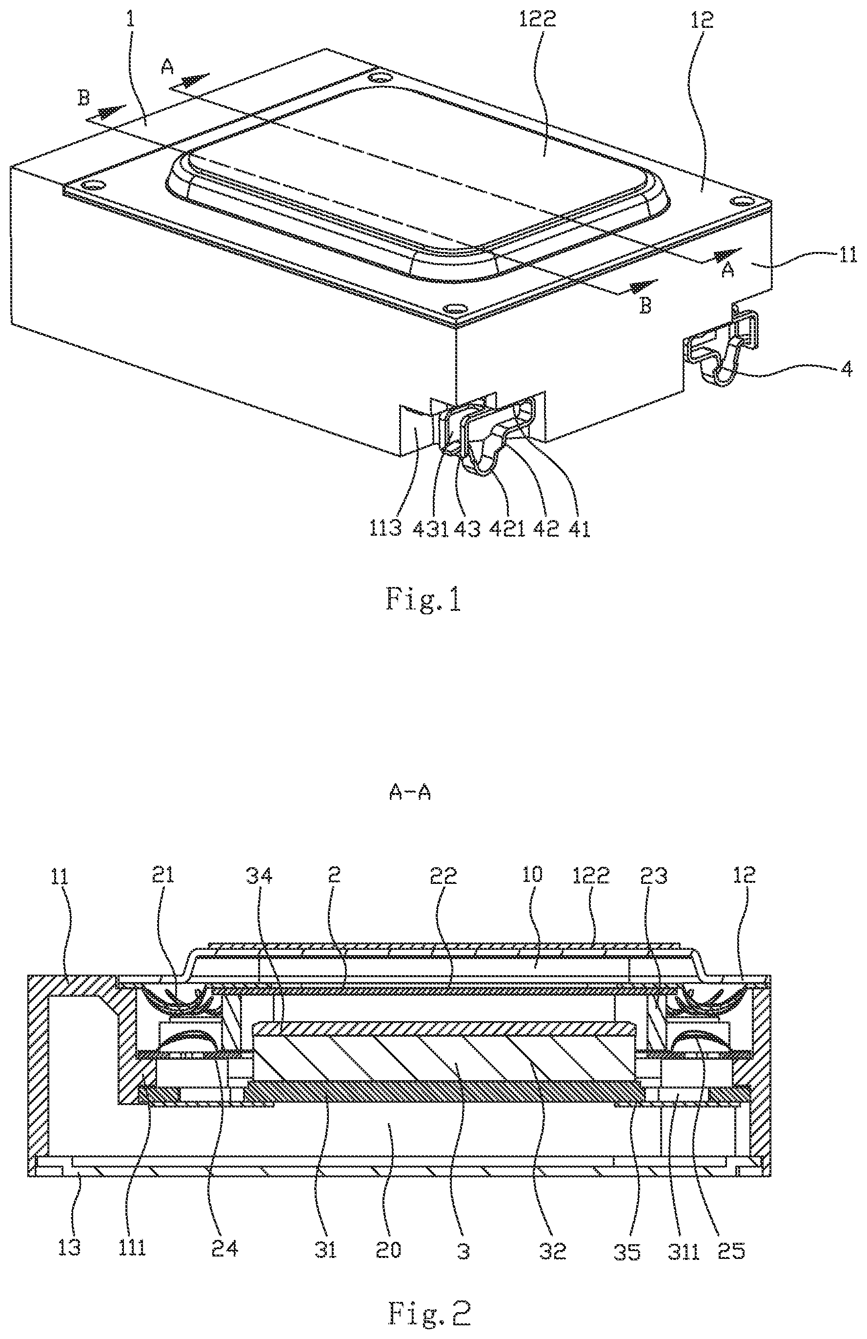 Patent US12317050 Figure 1 – Speaker module