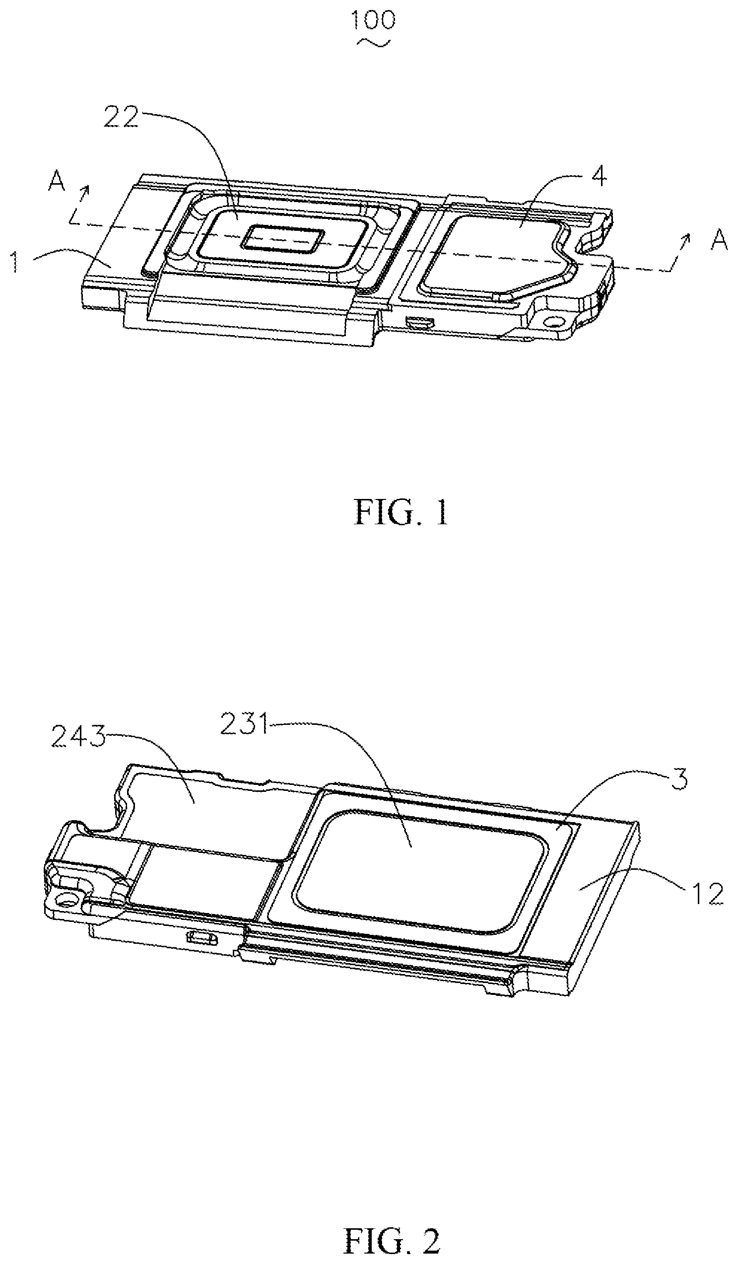 Patent US12317052 Figure 1 – Speaker box