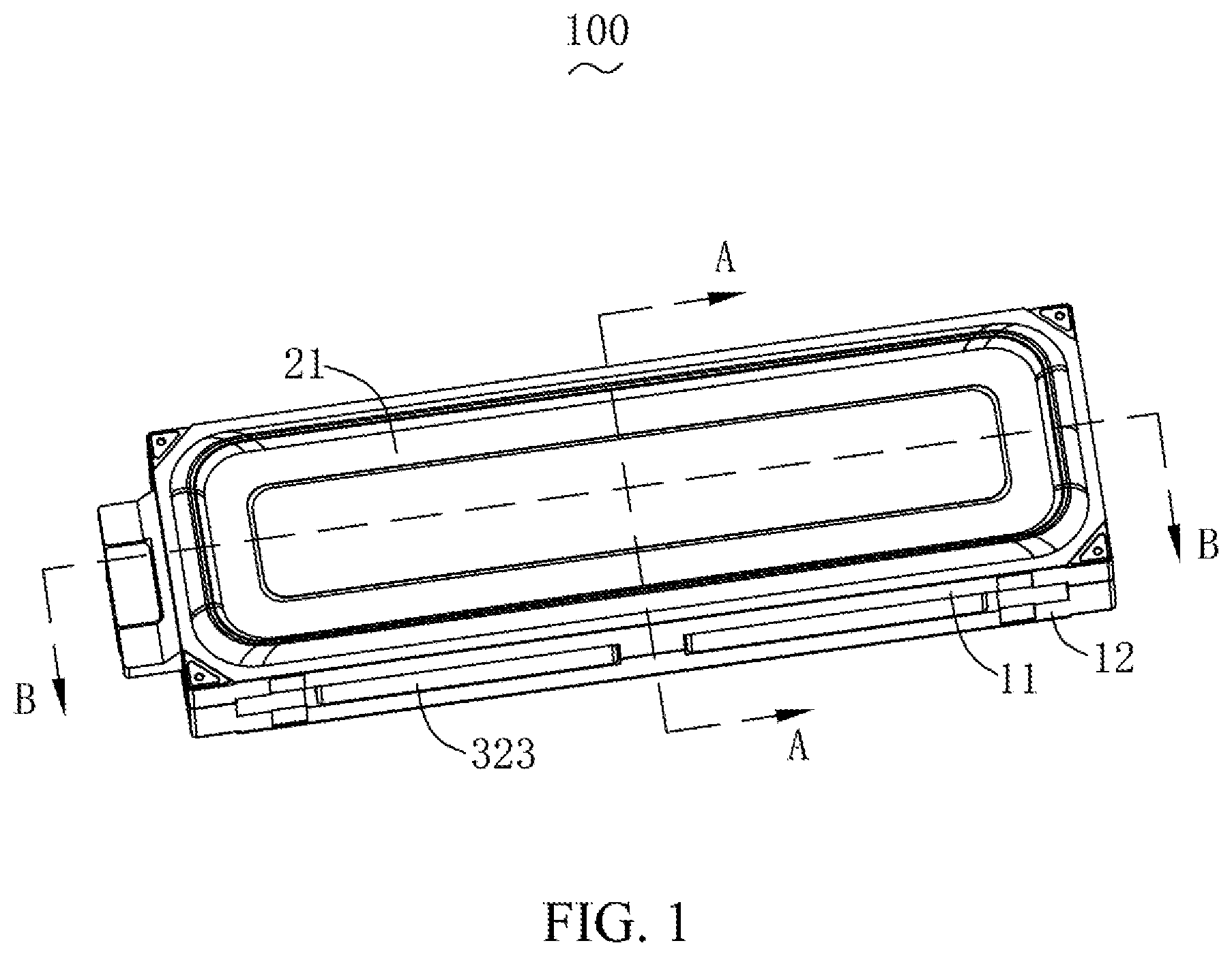 Patent US12317053 Figure 1 – Double-sided sound device
