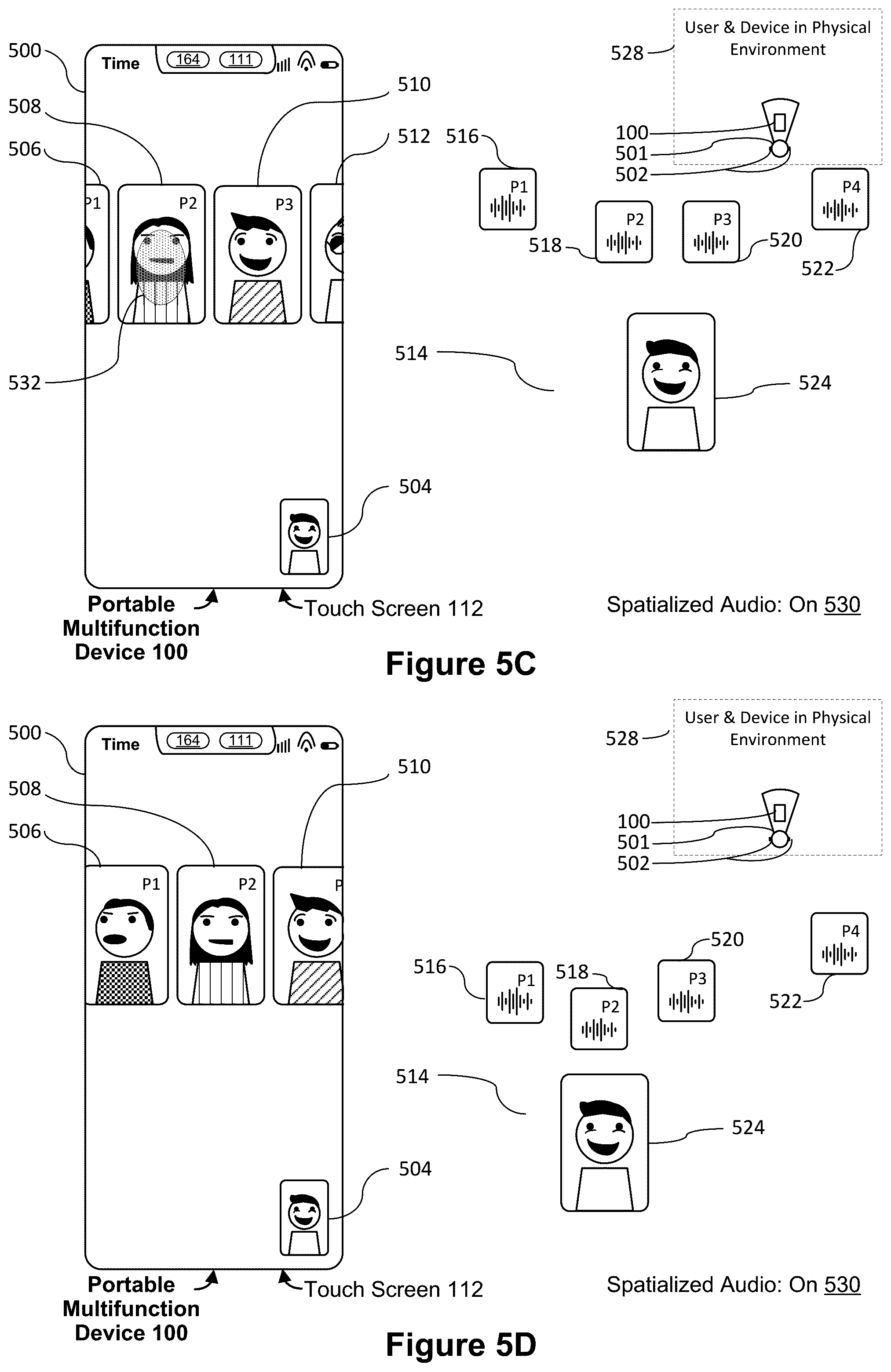 Patent US12317061 Figure 10 – Systems, methods, and graphical user interfaces for using spatialized audio during communication sessions