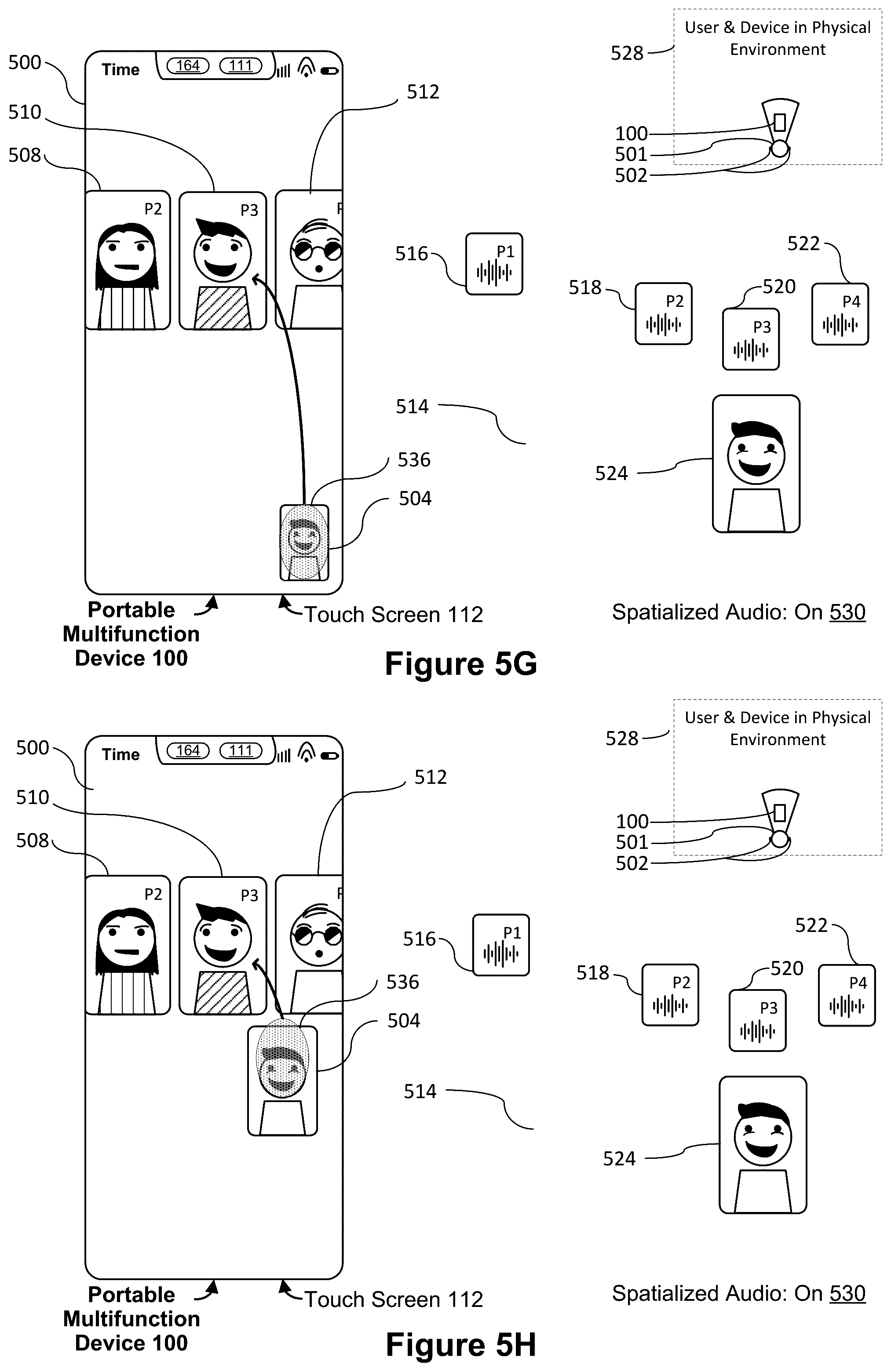 Patent US12317061 Figure 12 – Systems, methods, and graphical user interfaces for using spatialized audio during communication sessions