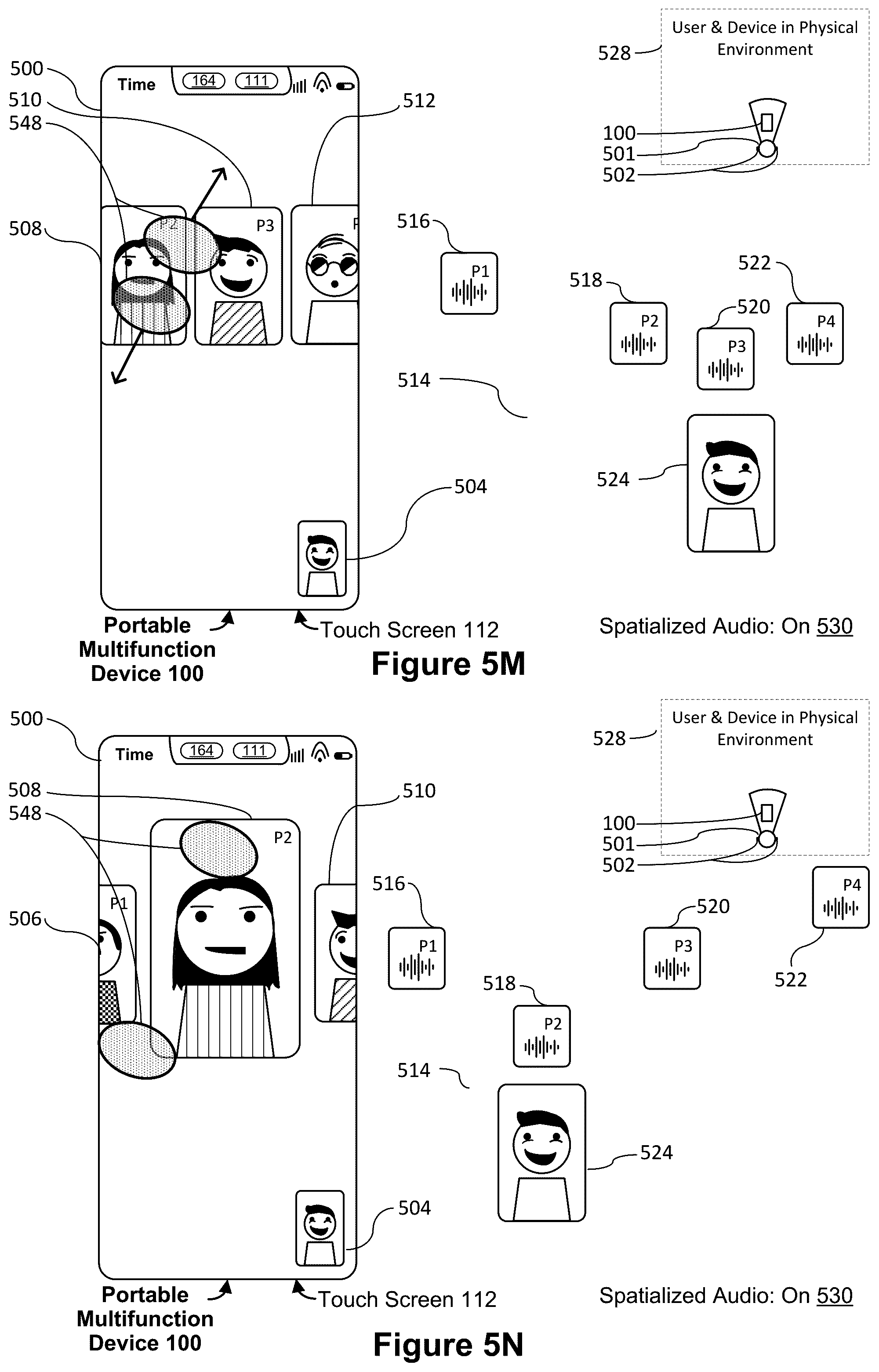Patent US12317061 Figure 15 – Systems, methods, and graphical user interfaces for using spatialized audio during communication sessions