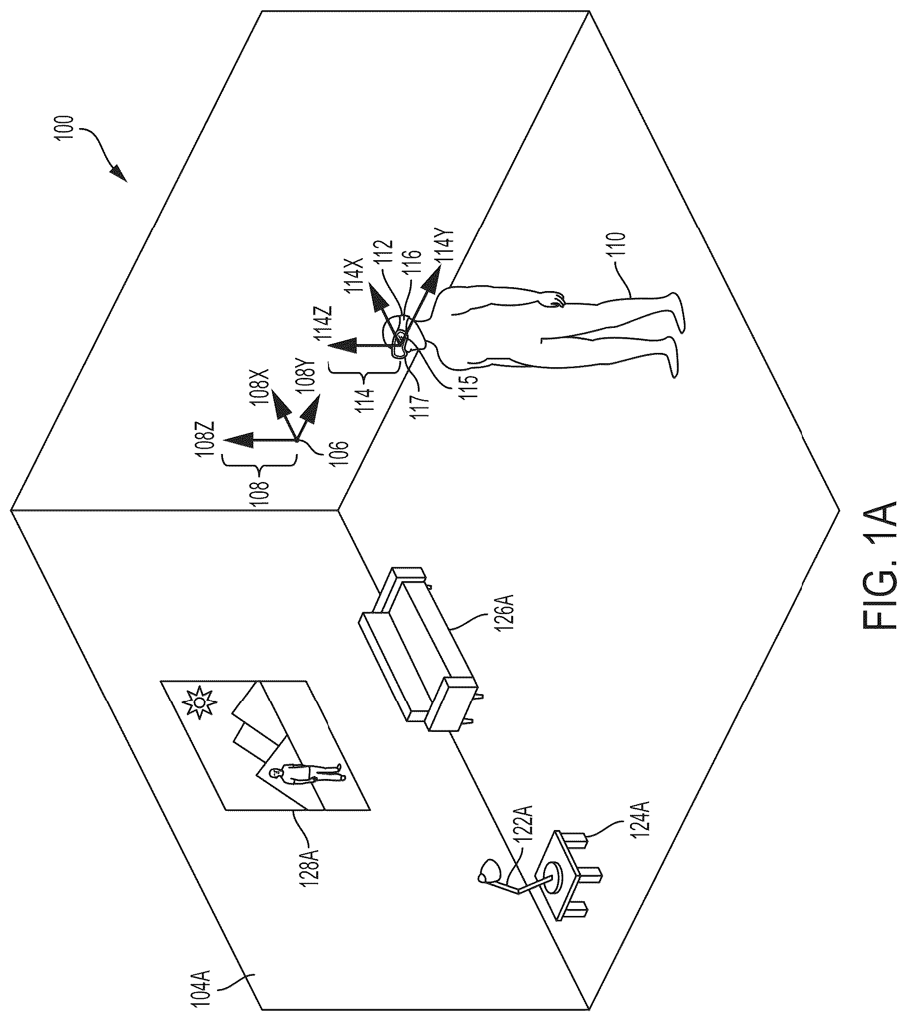 Patent US12317062 Figure 1 – Dual listener positions for mixed reality