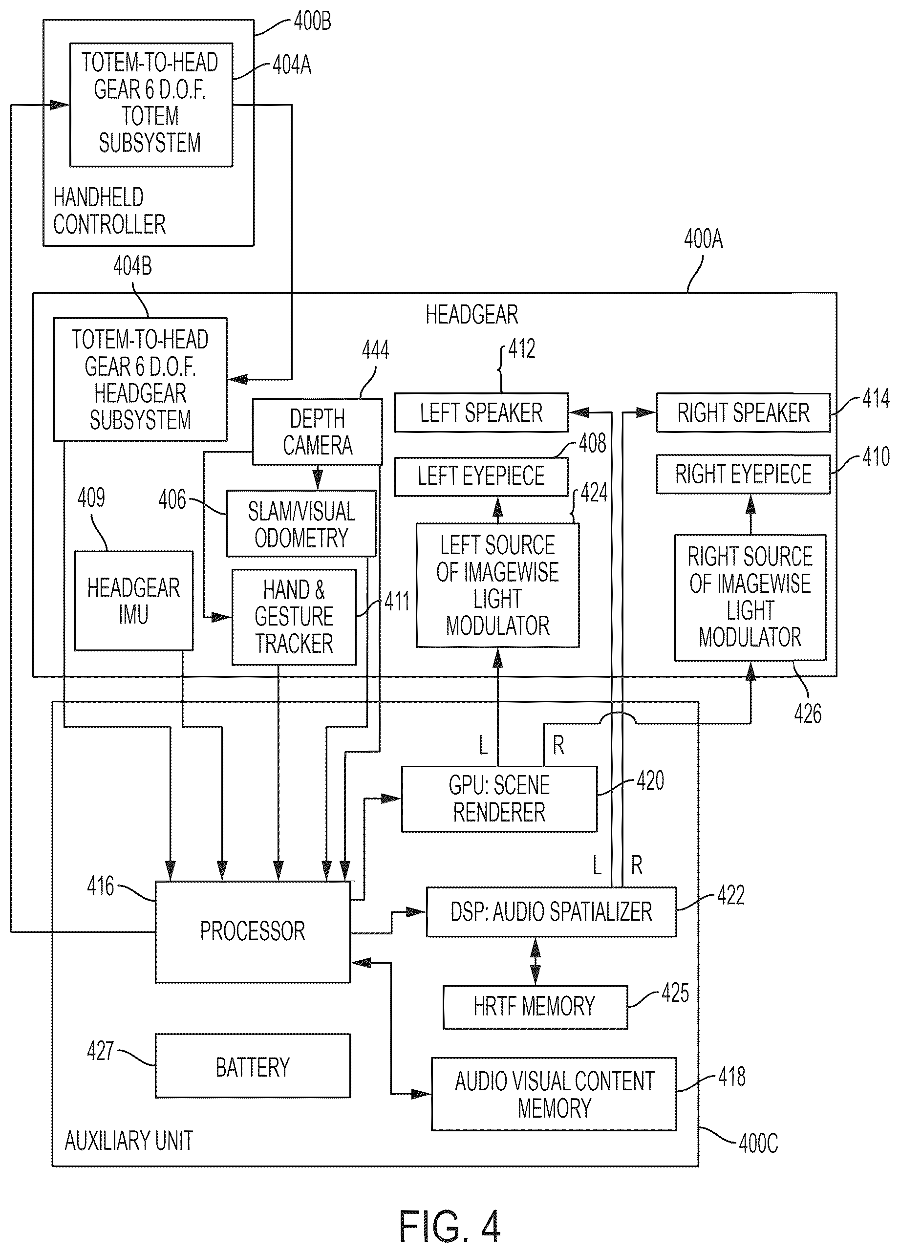 Patent US12317062 Figure 8 – Dual listener positions for mixed reality
