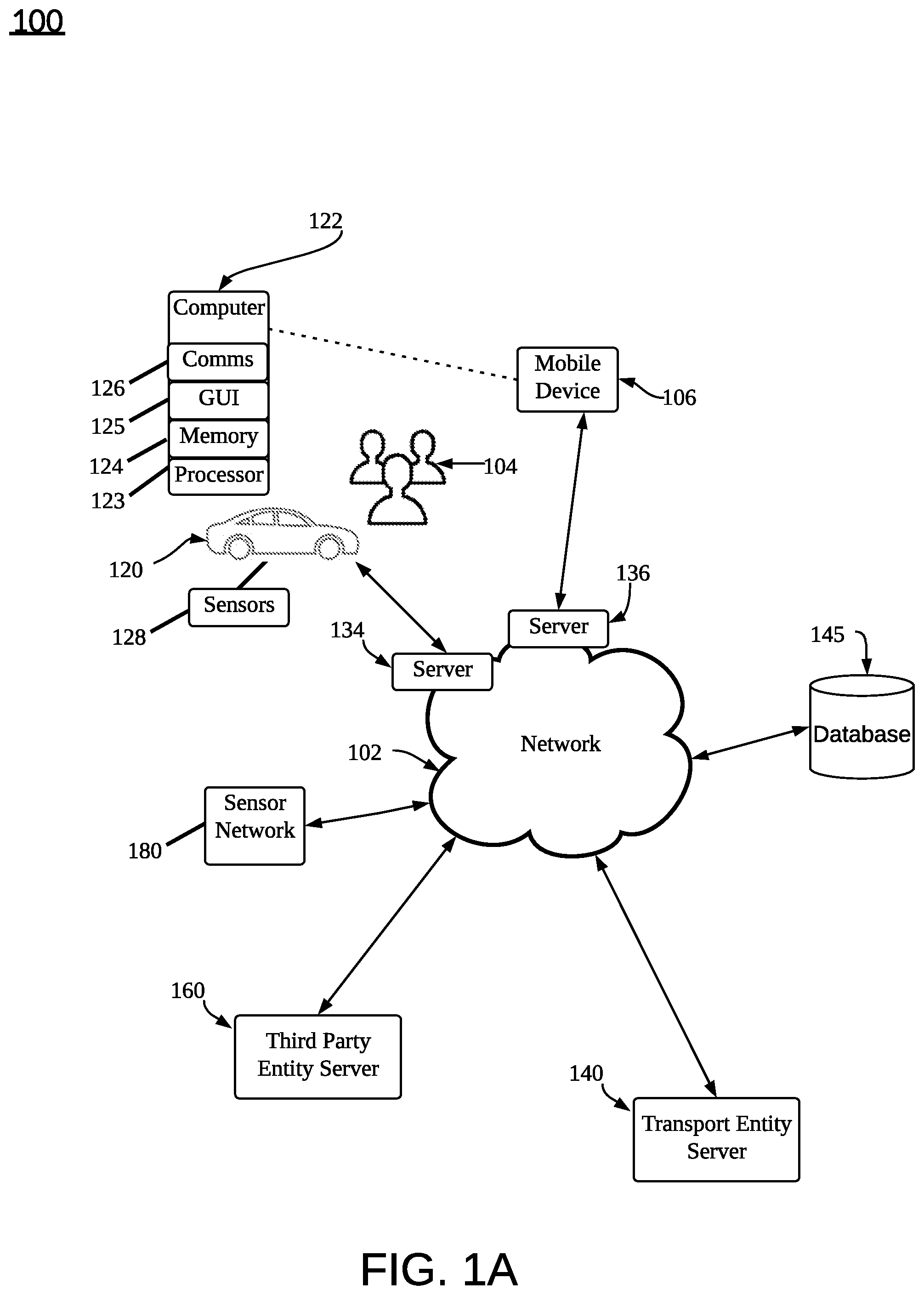 Patent US12317068 — Connected vehicle services privacy and protection — Figure 1
