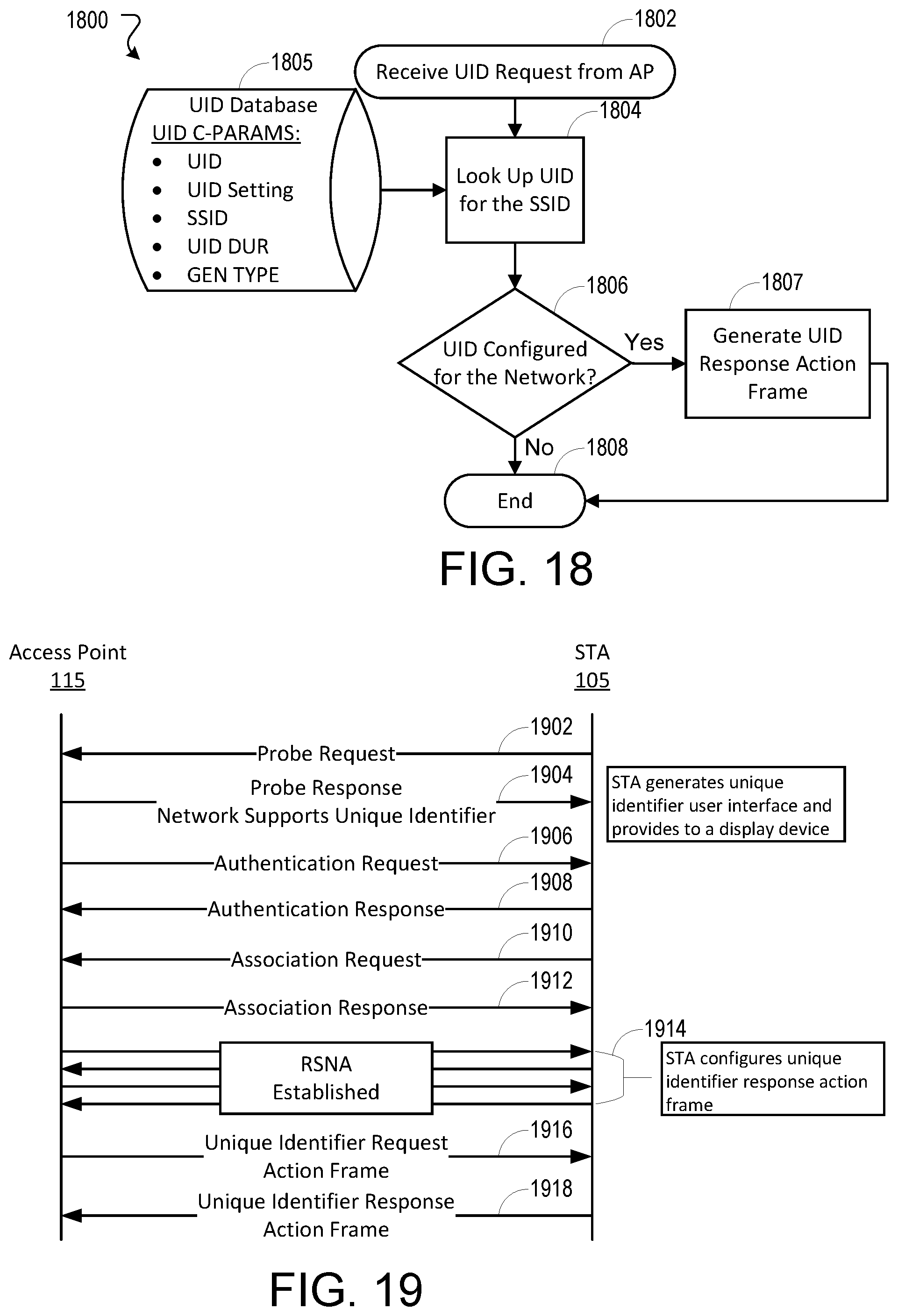 Patent US12317069 Figure 16 – Protected pre-association station identification