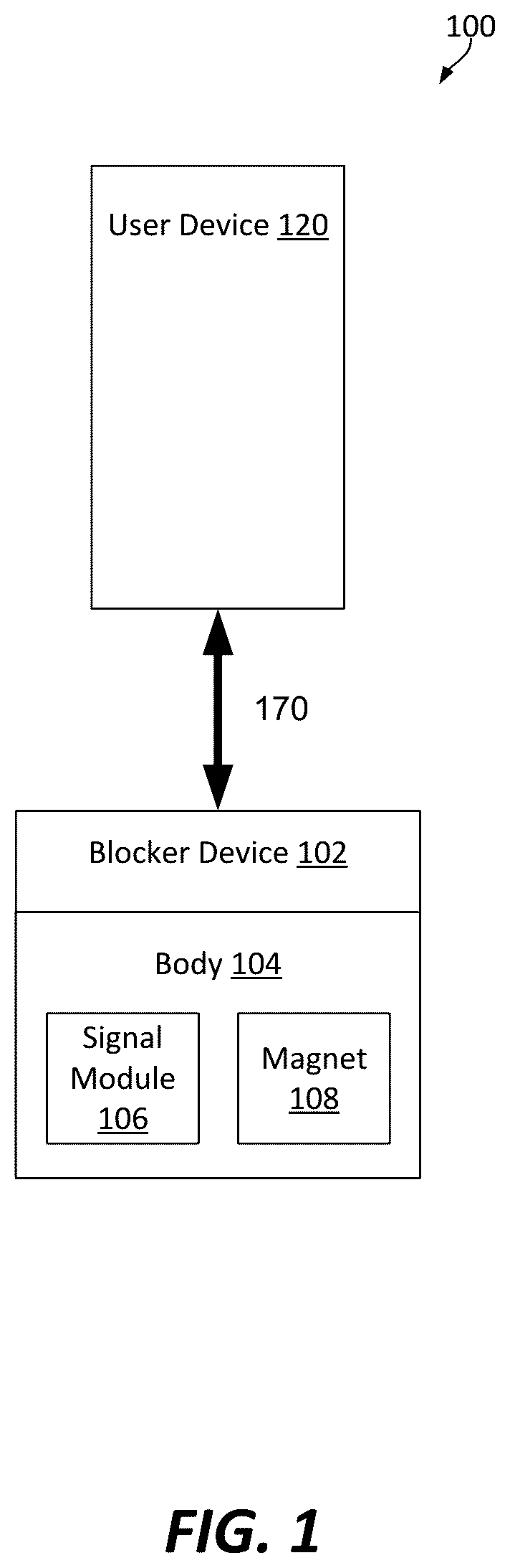 Patent US12317086 — Electronic device program blocker — Figure 1