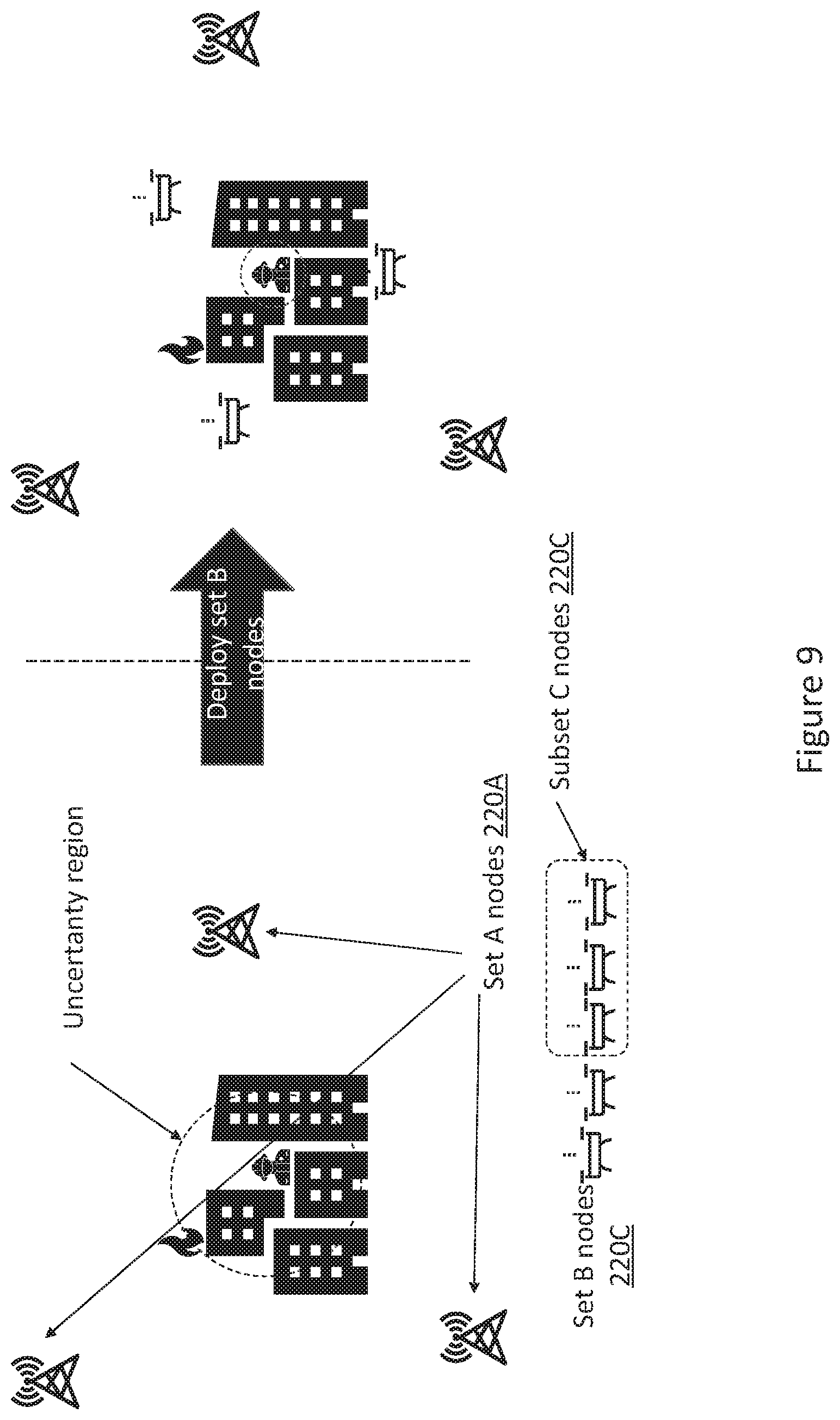 Patent US12317096 Figure 10 – Dynamic relocation of nodes in a cellular network