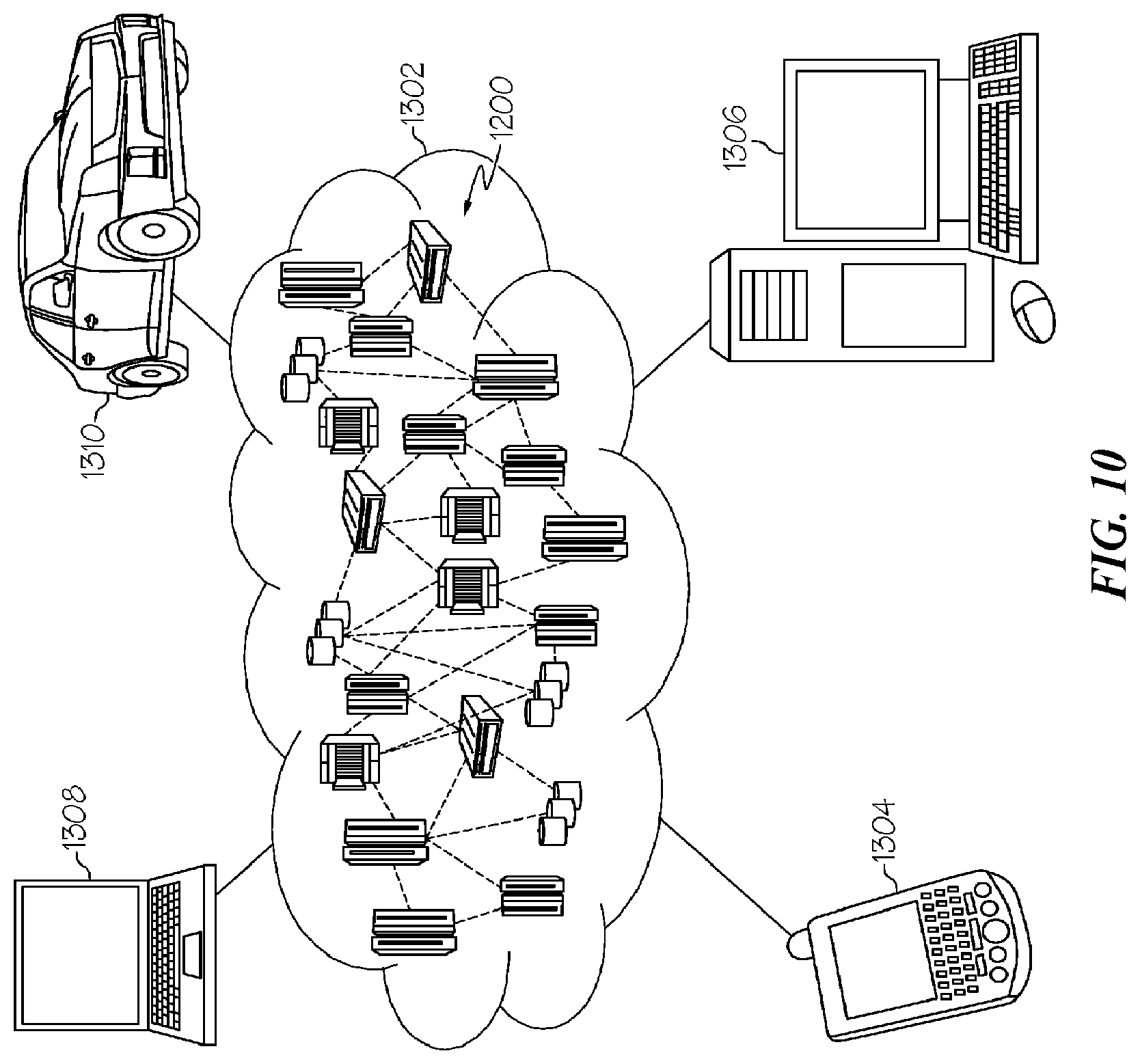 Patent US12317105 Figure 15 – Network component simulation for testing a test application in a network-as-a-service environment