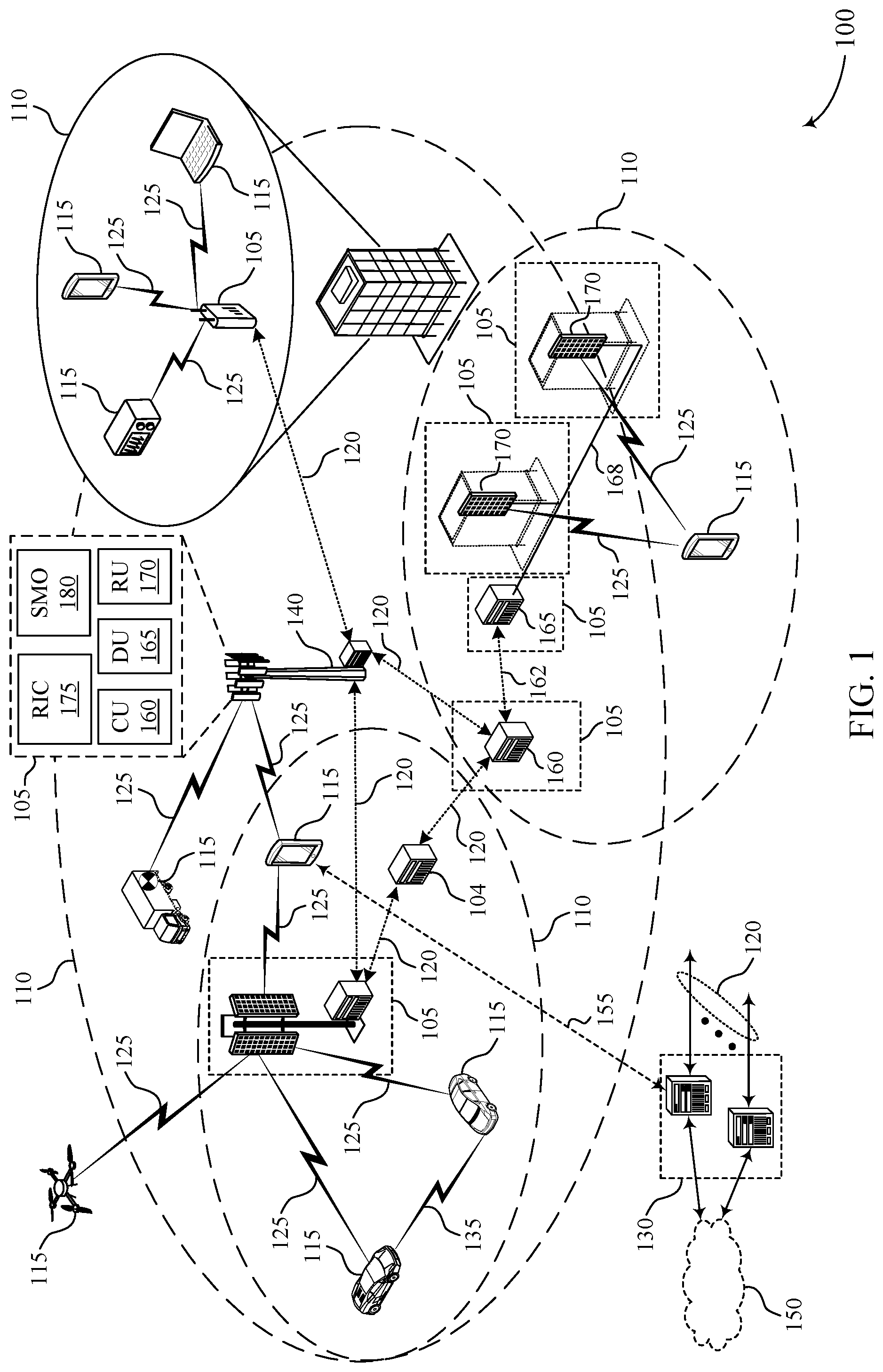 Patent US12317114 — Mobile network entity cross link interference measurement — Figure 1