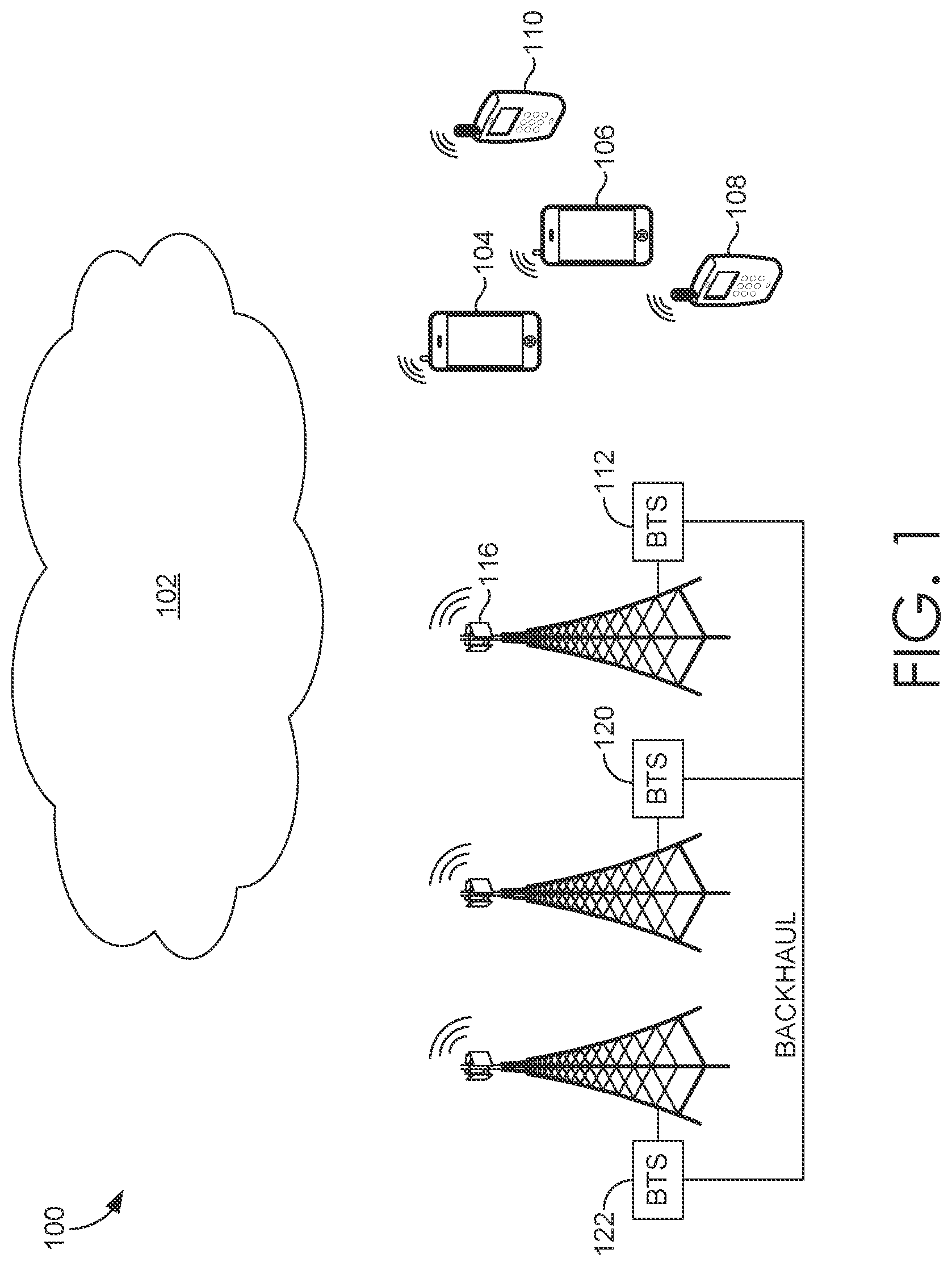 Patent US12317134 Figure 1 – Managing a baseband network policy