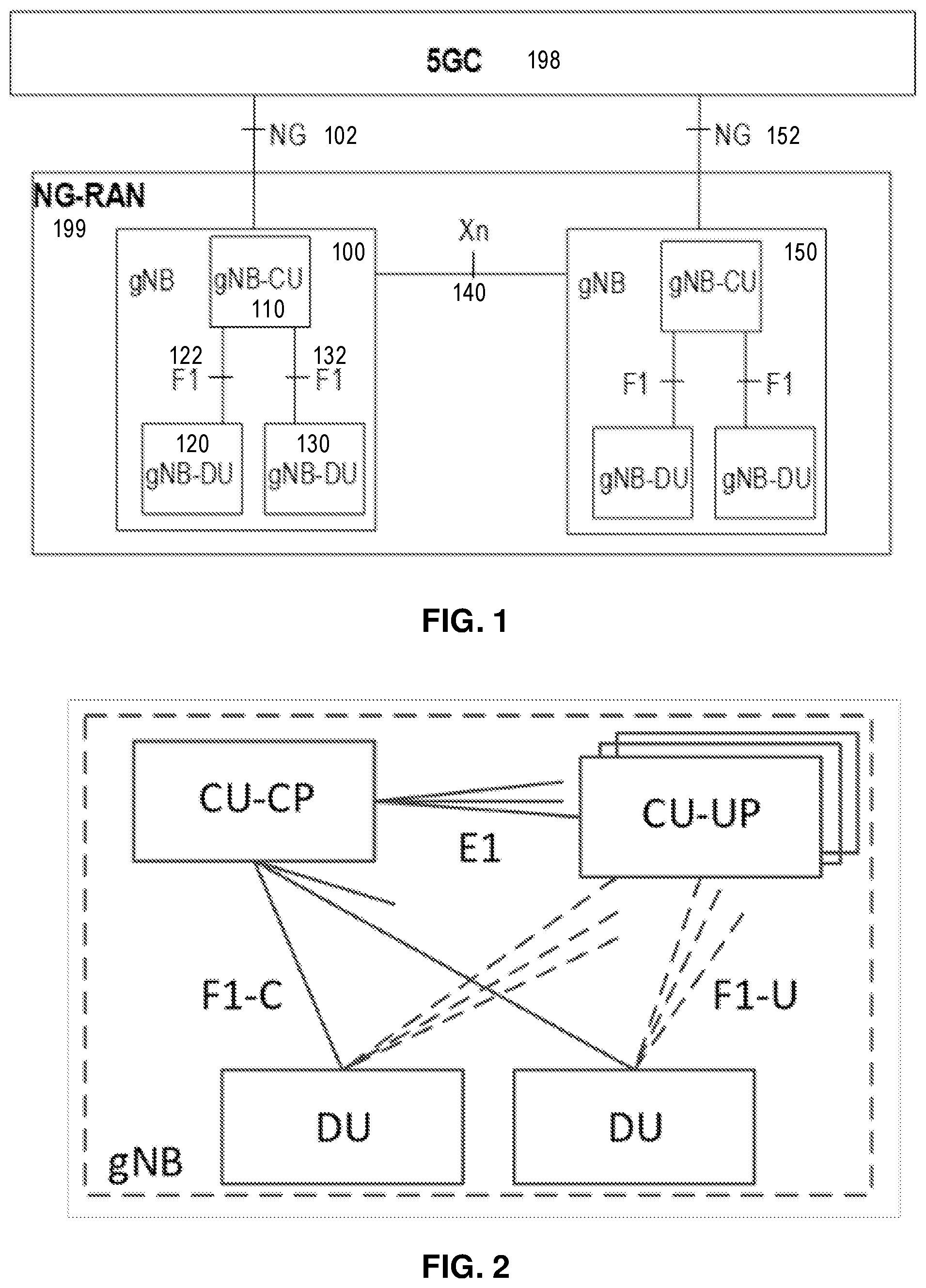 Patent US12317147 Figure 1 – Handling of buffered traffic during inter-CU migration of an integrated access backhaul (IAB) node
