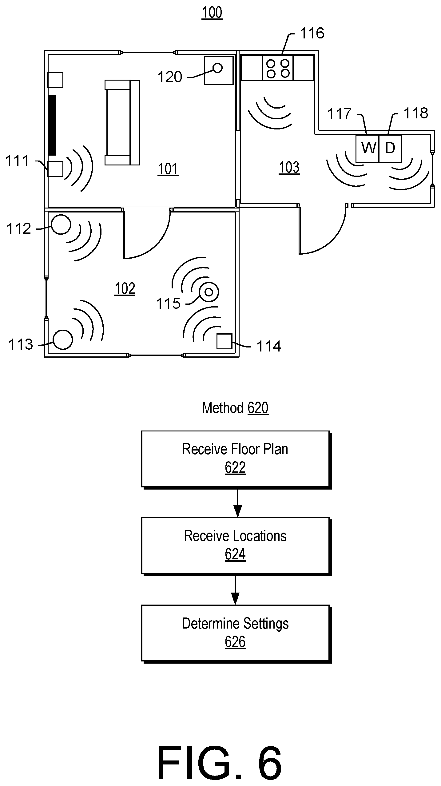 Patent US12317151 Figure 6 – Automated device control session