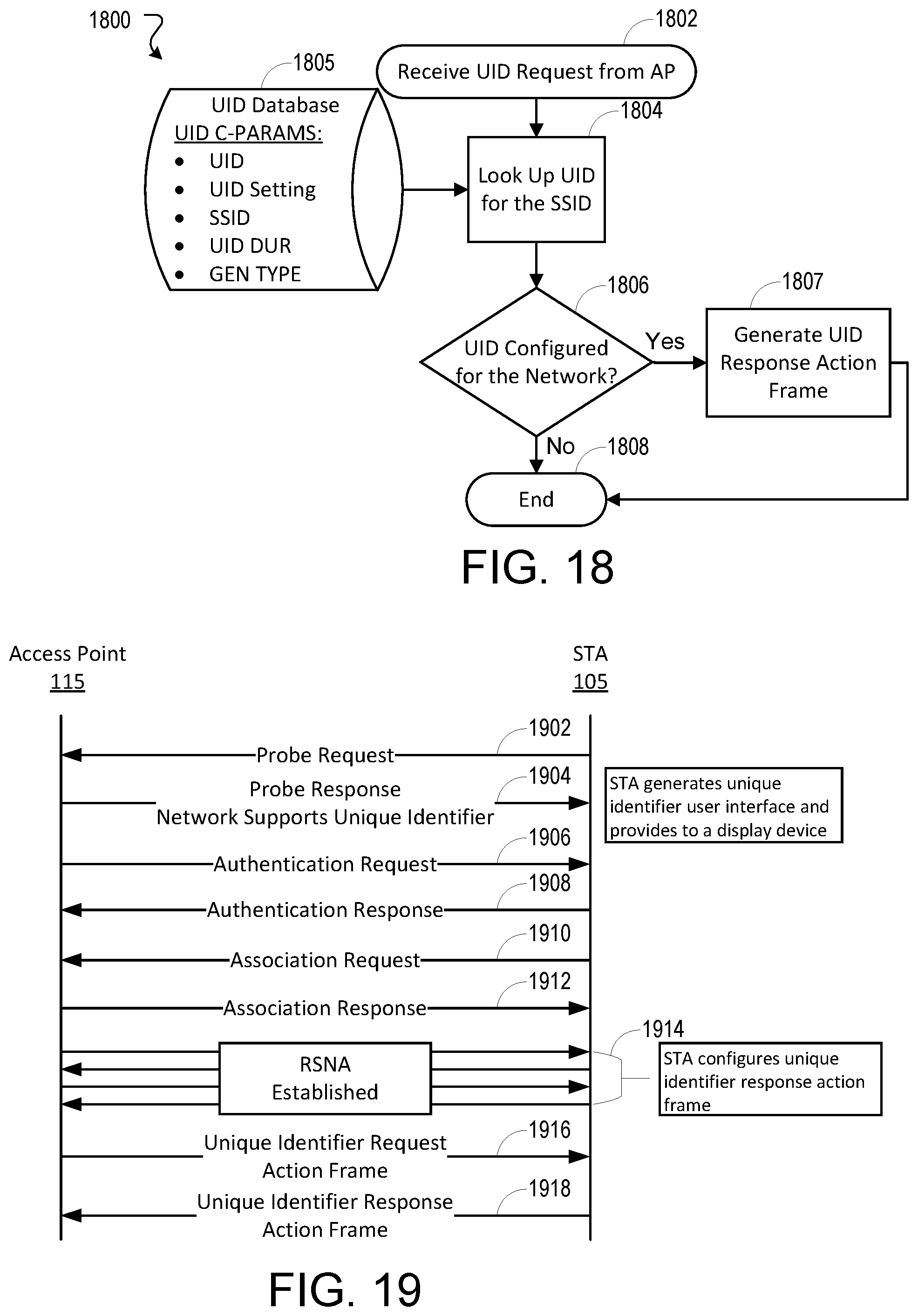 Patent US12317169 Figure 16 – Protected pre-association station identification