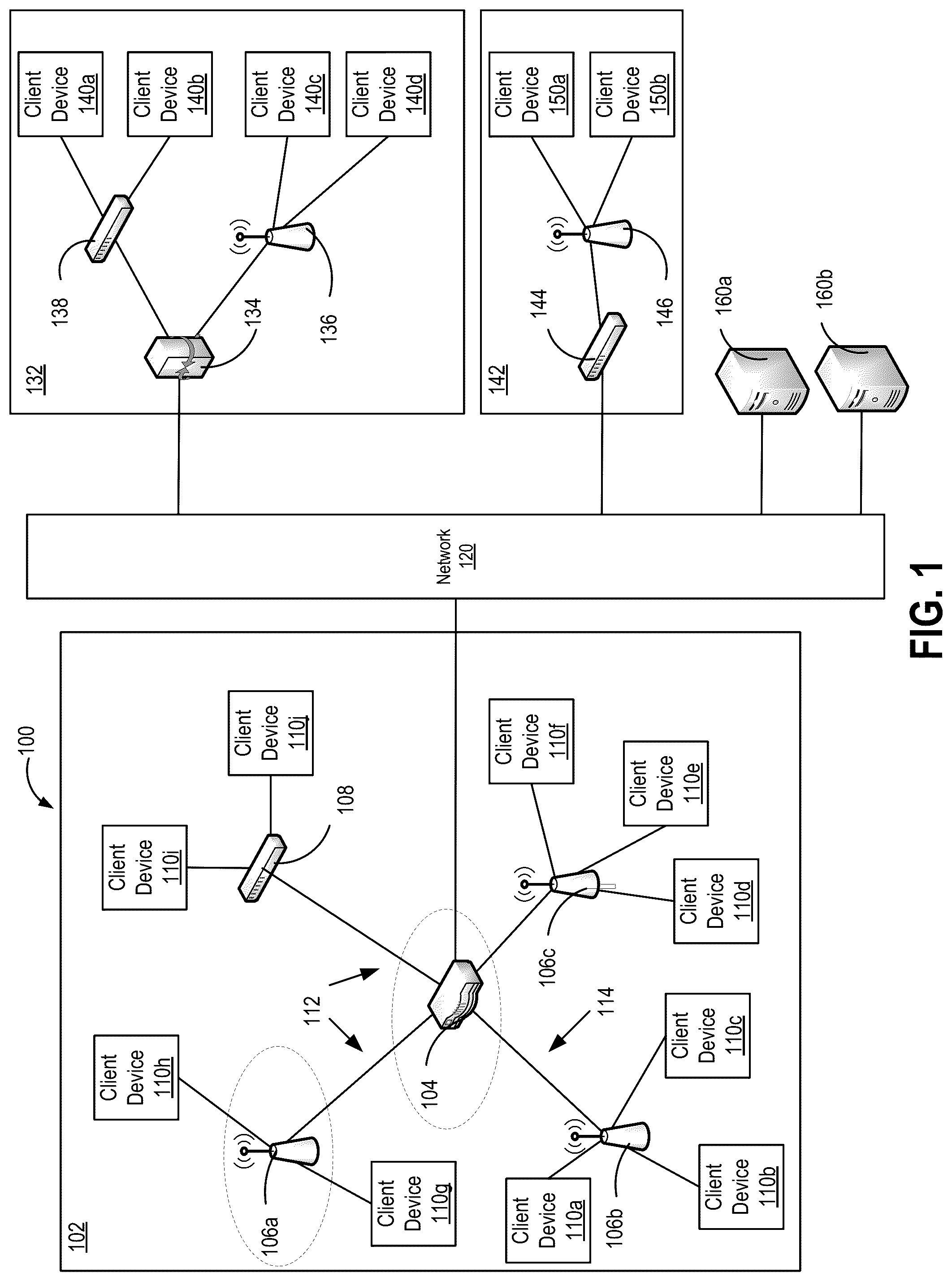 Patent US12317177 — Seamless regulatory access point updates ensuring continual client connectivity — Figure 1