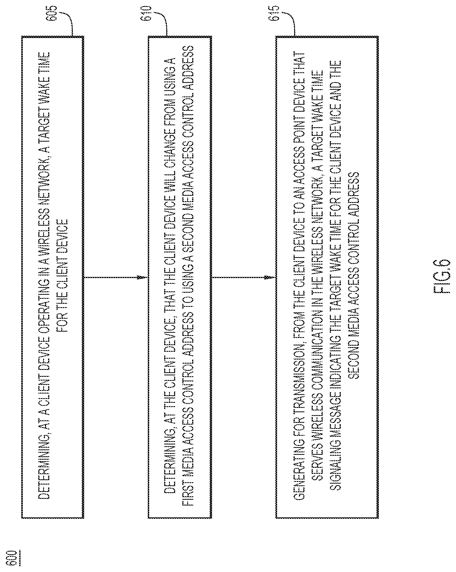 Patent US12317190 Figure 6 – Extending target wake time for randomized and changing media access control address signaling