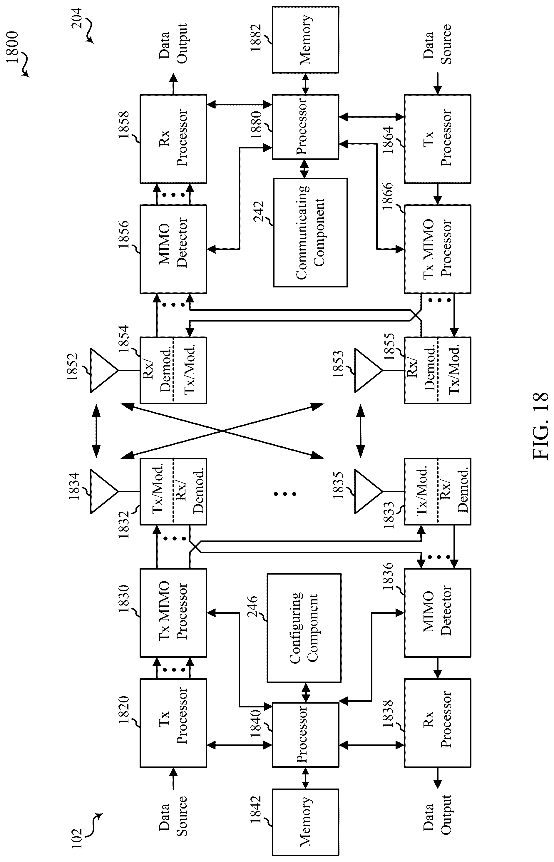 Patent US12317265 Figure 18 – Techniques for using repeaters with multiple upstream nodes in wireless communications